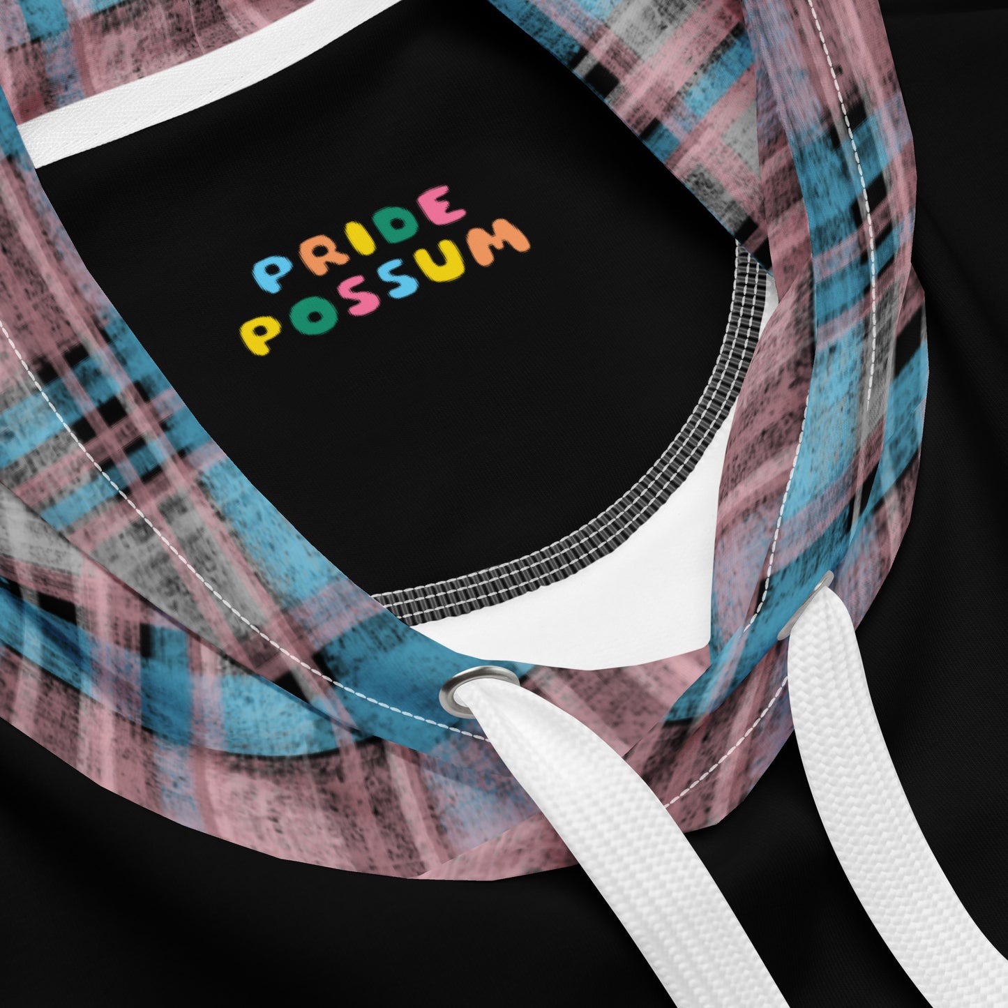 Transgender Pride Plaid Hoodie