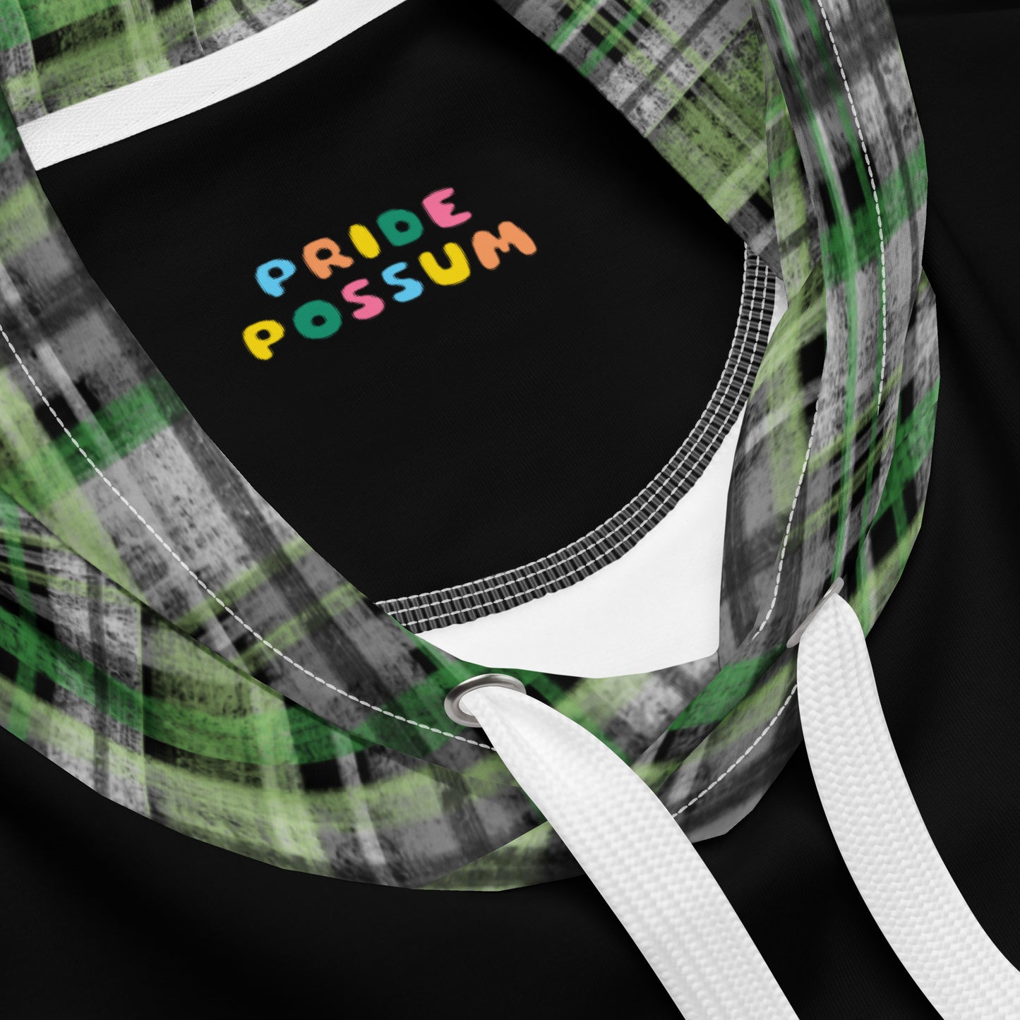 Aromantic Pride Plaid Hoodie