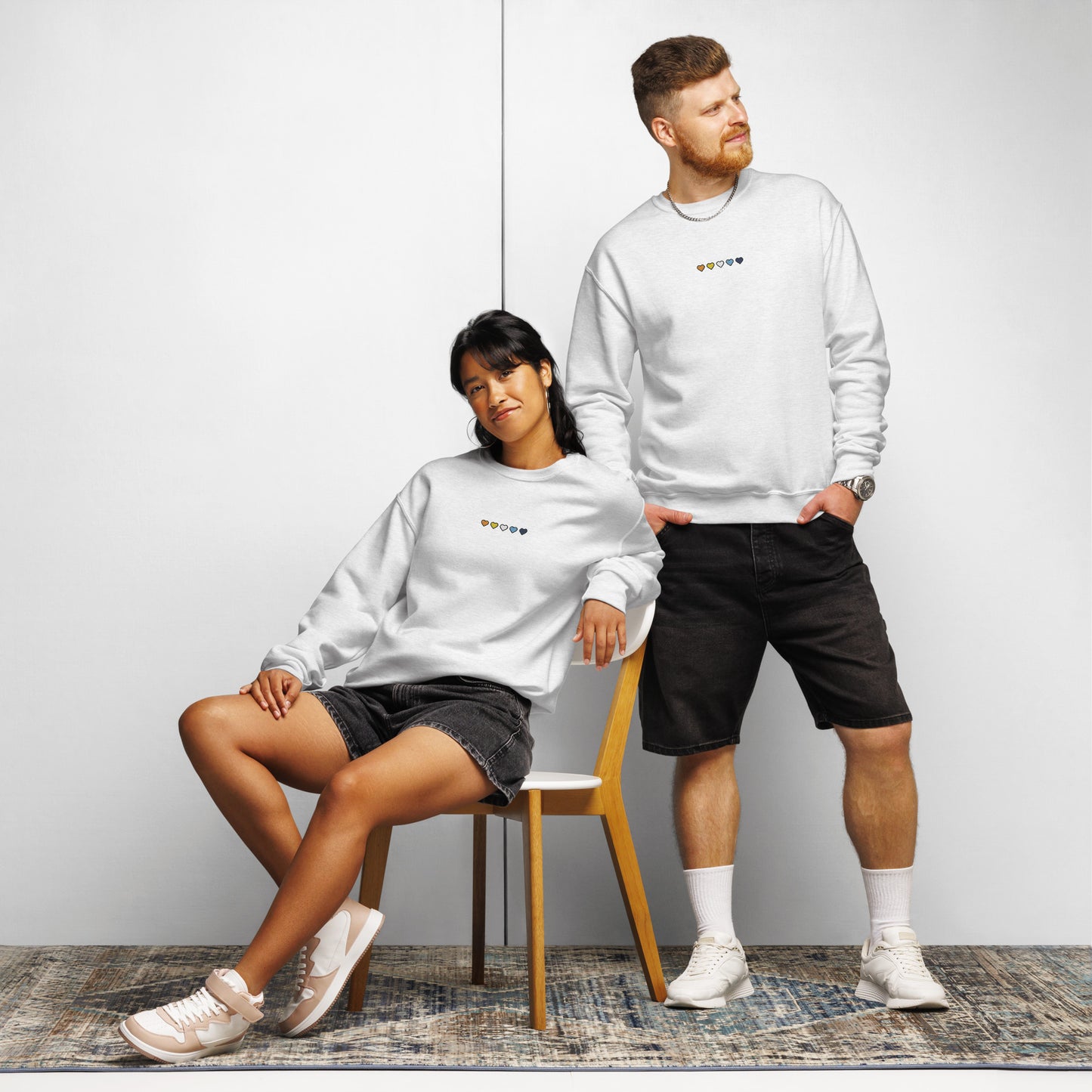 Aroace Pride Hearts Crewneck