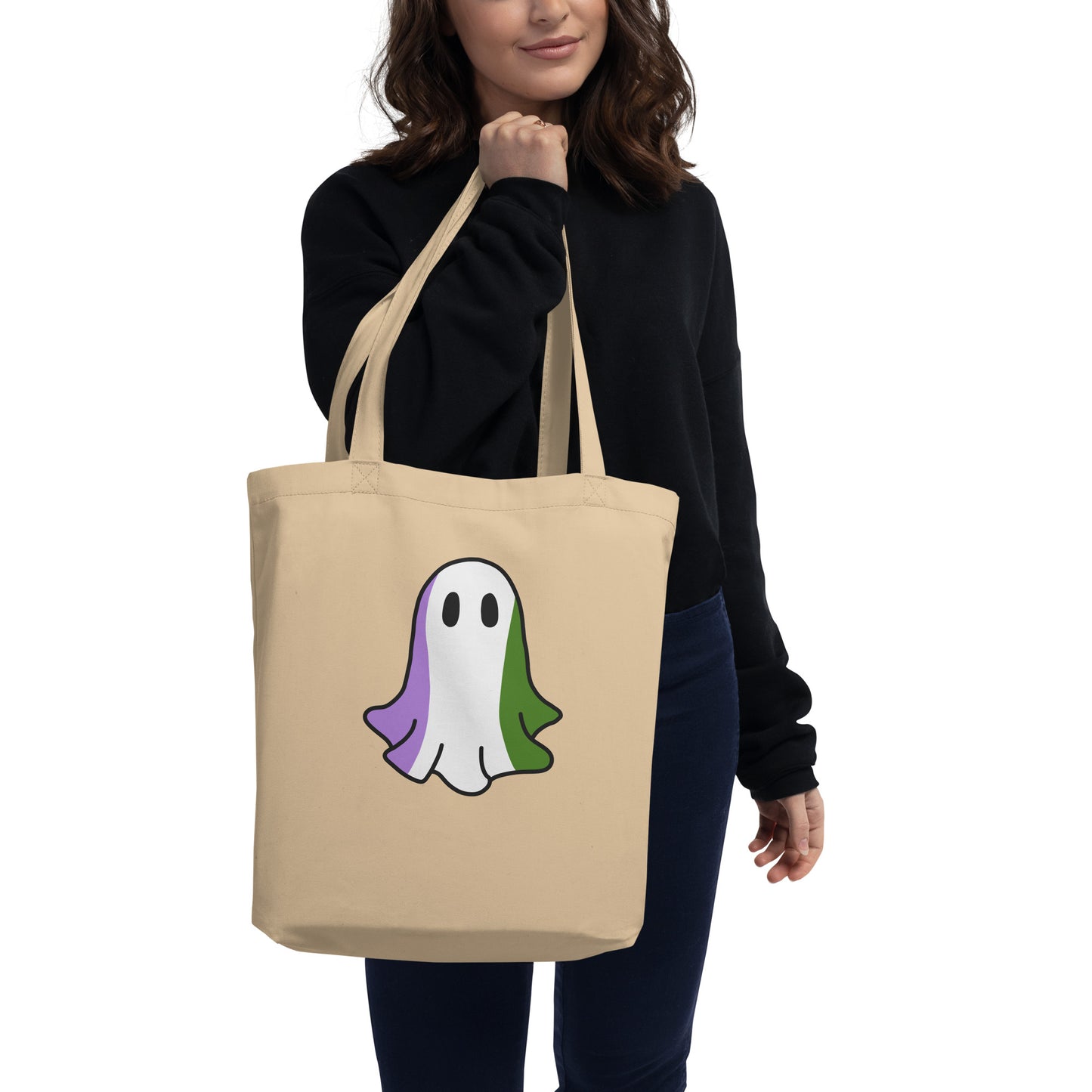 Genderqueer Pride Ghost Tote Bag