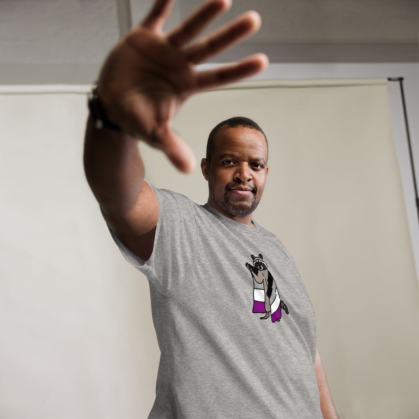 Asexual Pride Raccoon T-Shirt