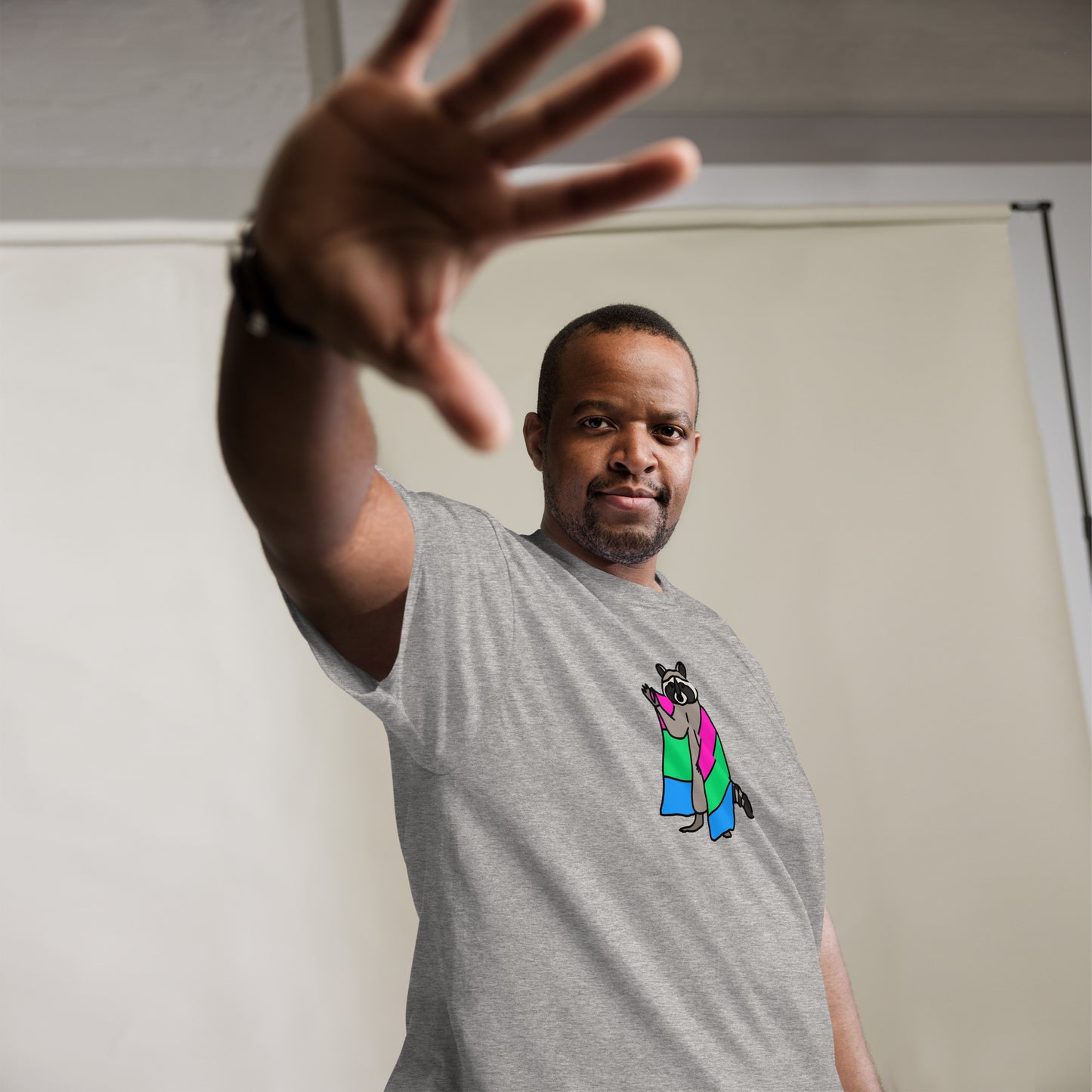 Polysexual Pride Raccoon T-Shirt