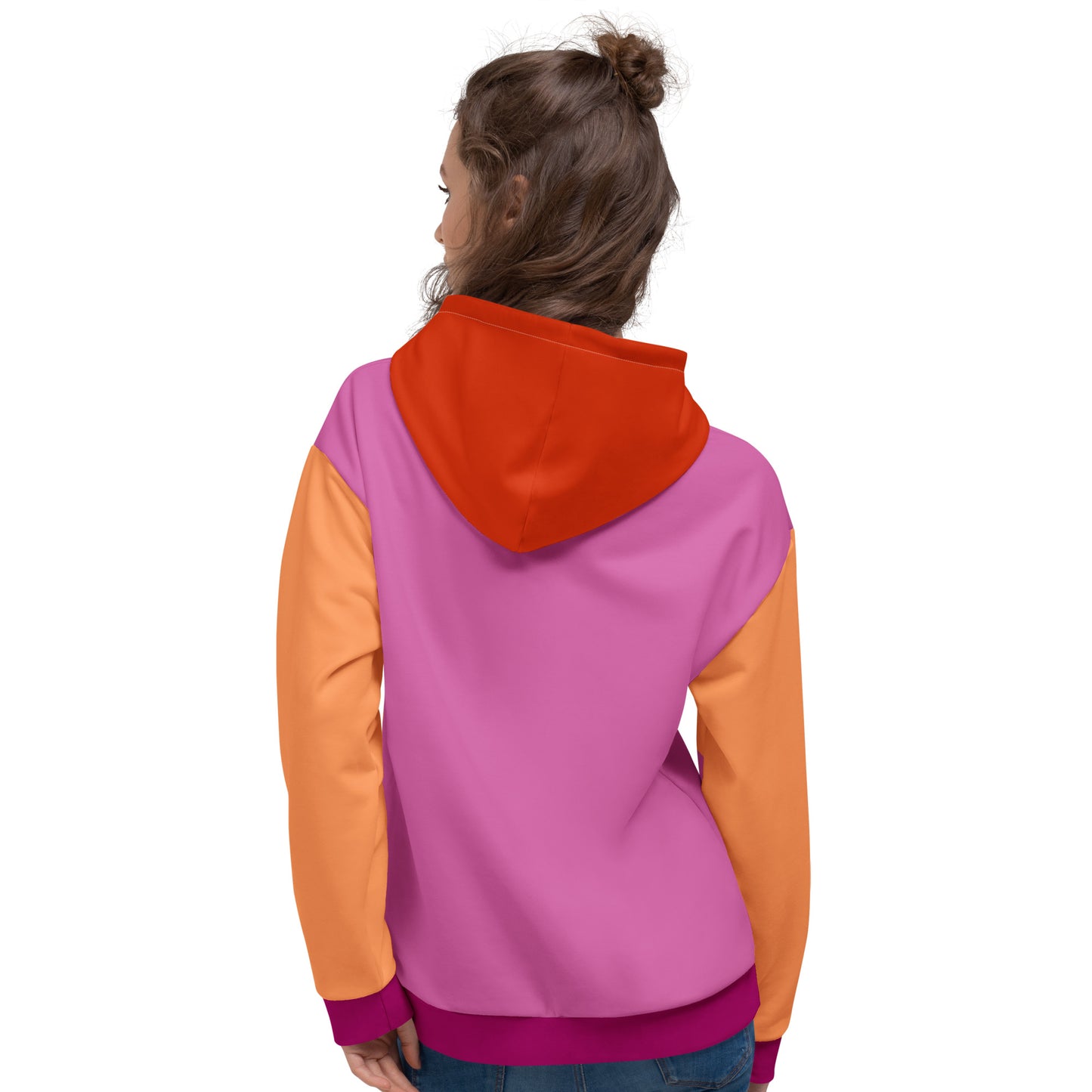 Lesbian Pride Color Block Hoodie