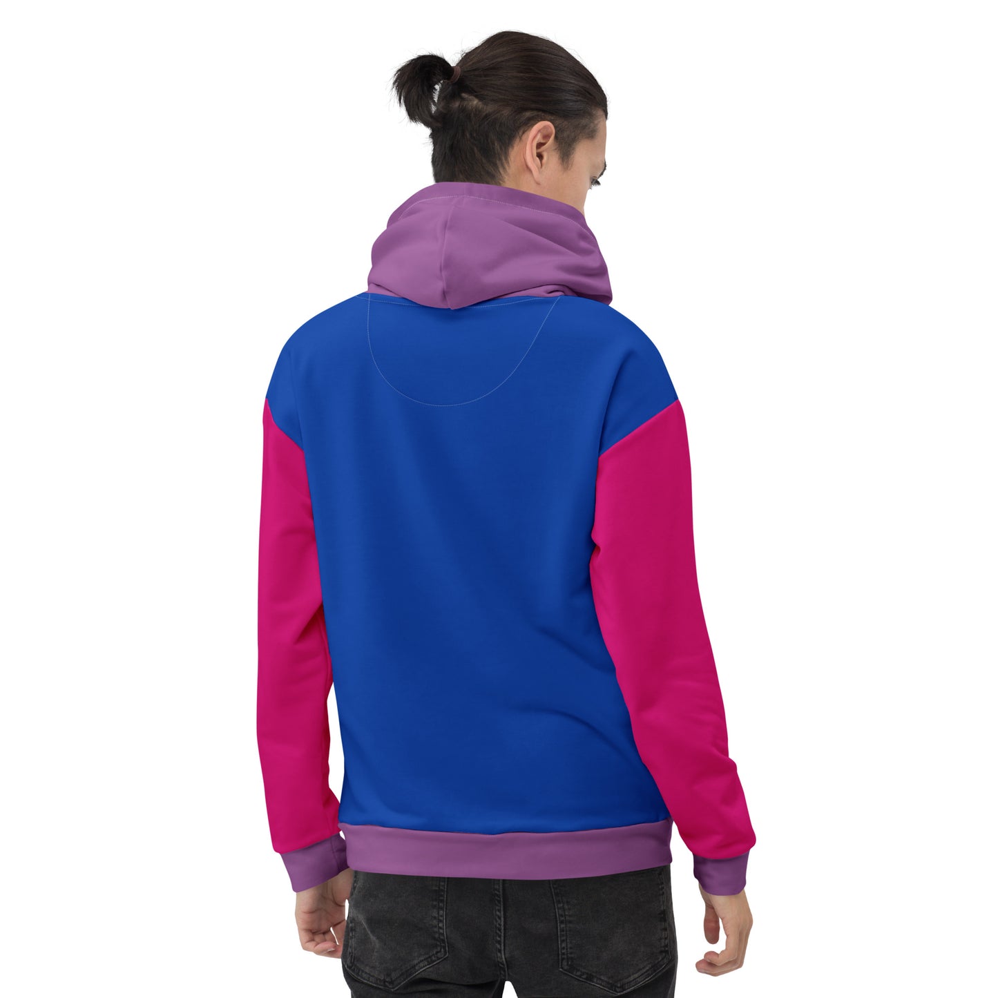 Bisexual Pride Color Block Hoodie