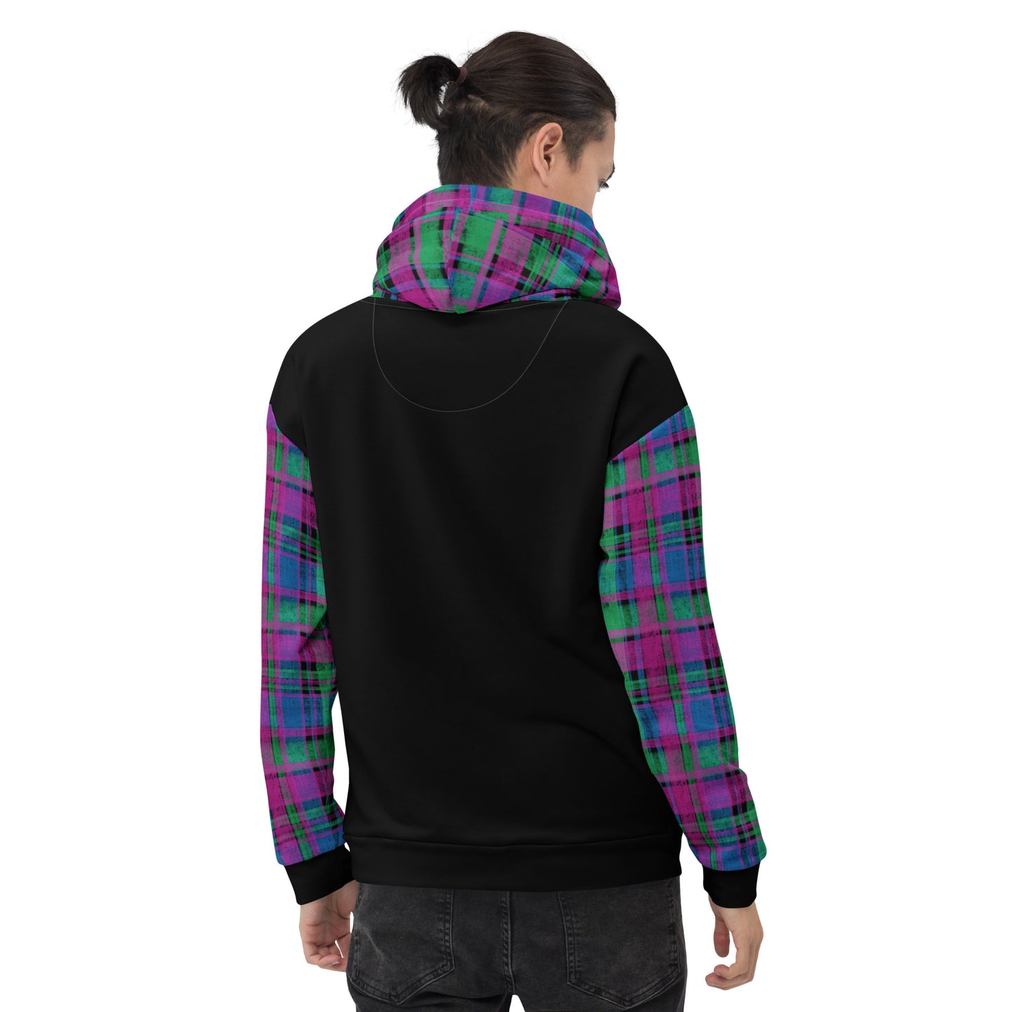 Polysexual Pride Plaid Hoodie