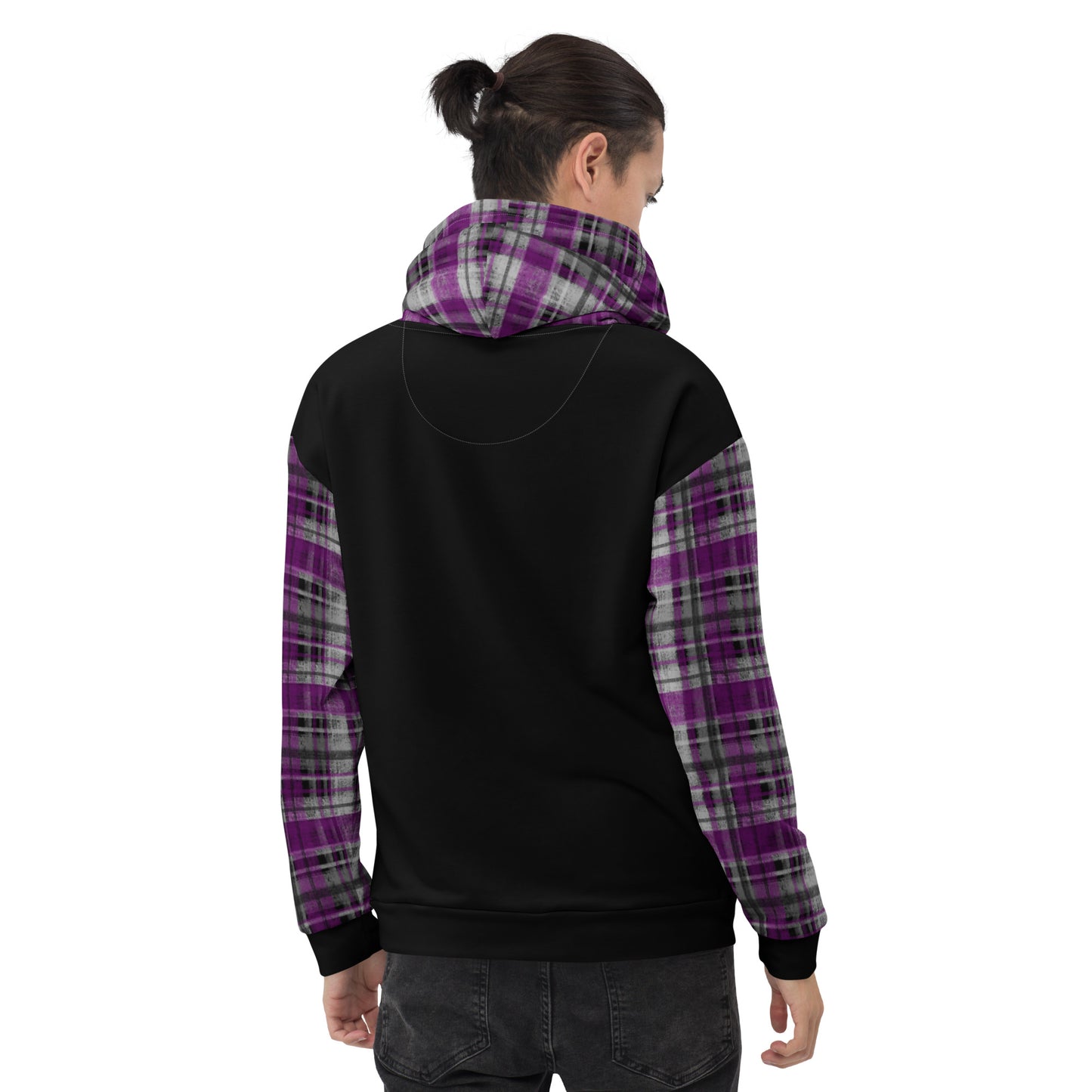Asexual Pride Plaid Hoodie