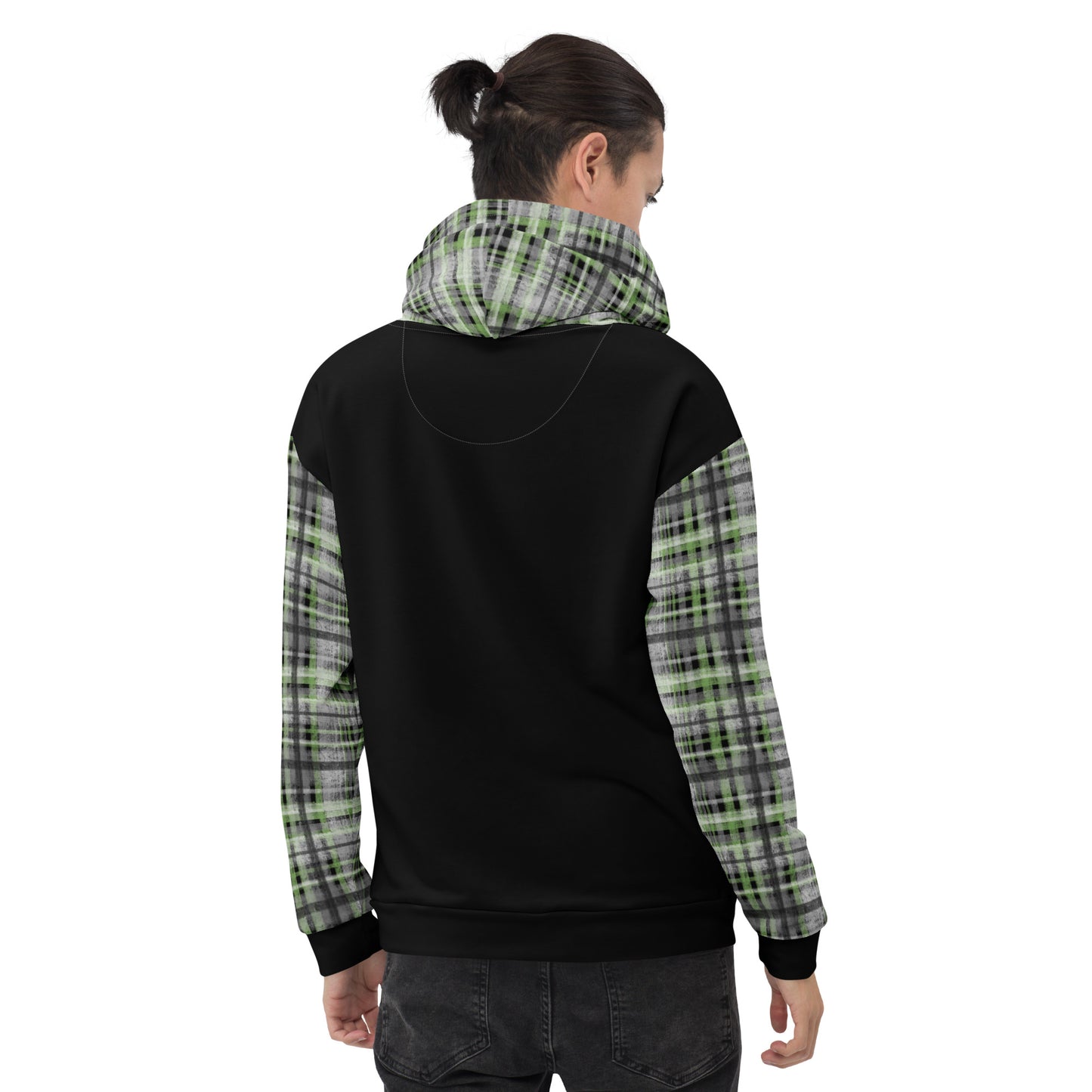 Agender Pride Plaid Hoodie