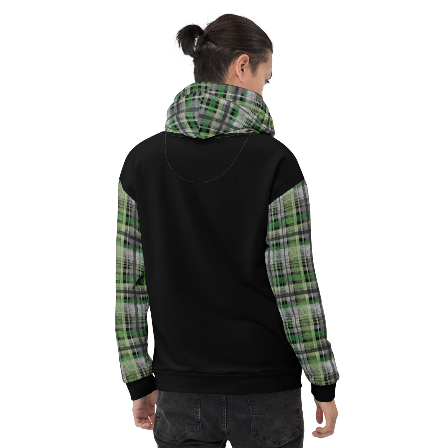 Aromantic Pride Plaid Hoodie