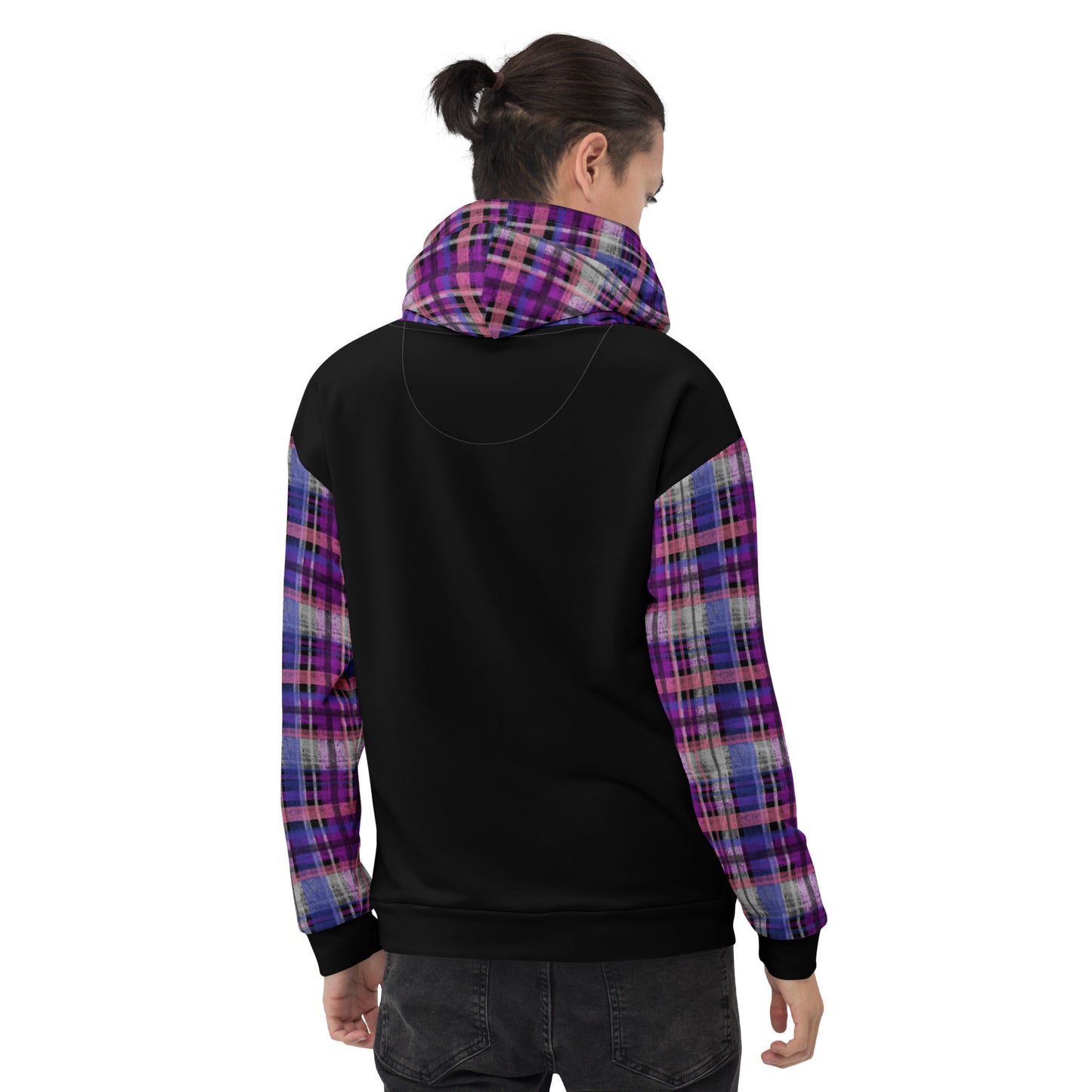 Genderfluid Pride Plaid Hoodie