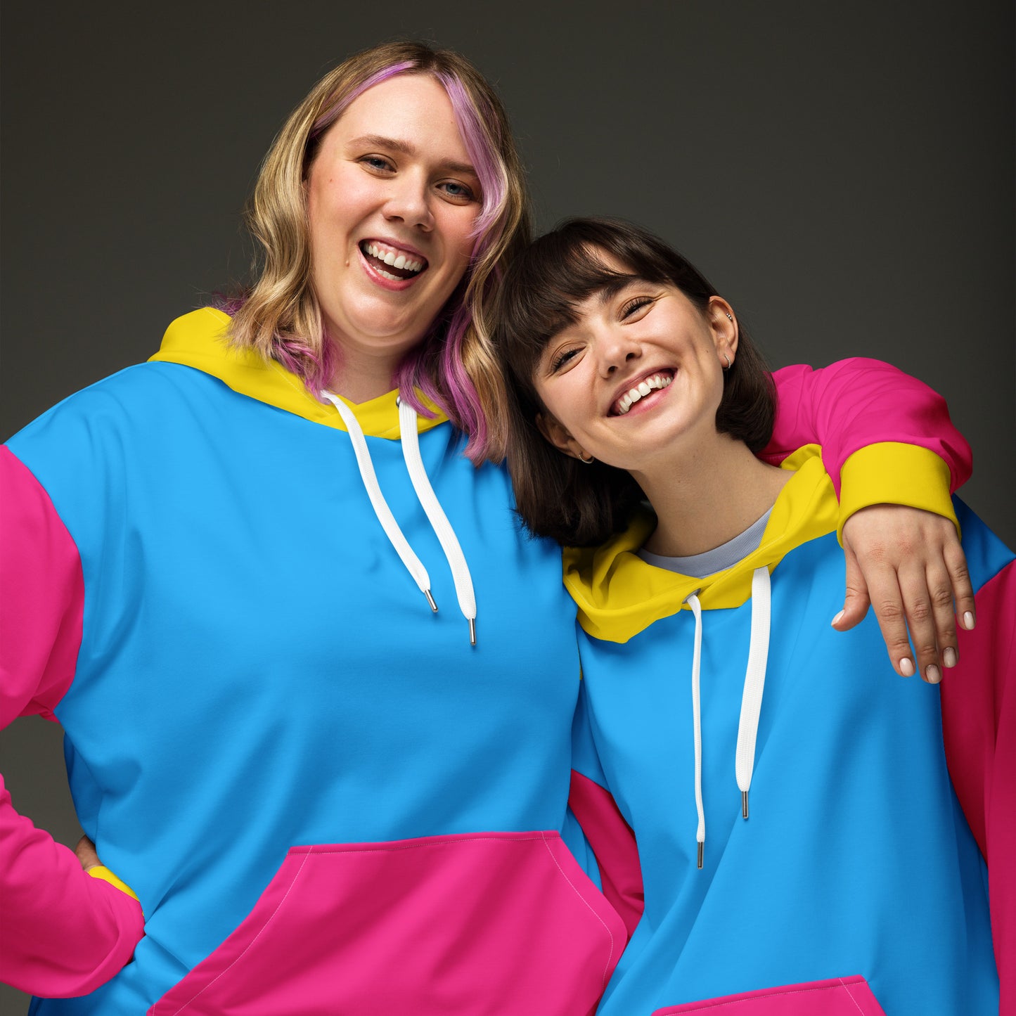 Pansexual Pride Color Block Hoodie