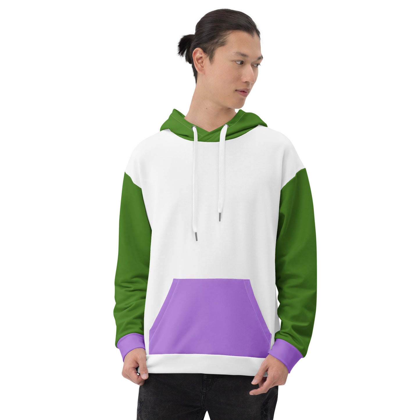 Genderqueer Pride Color Block Hoodie