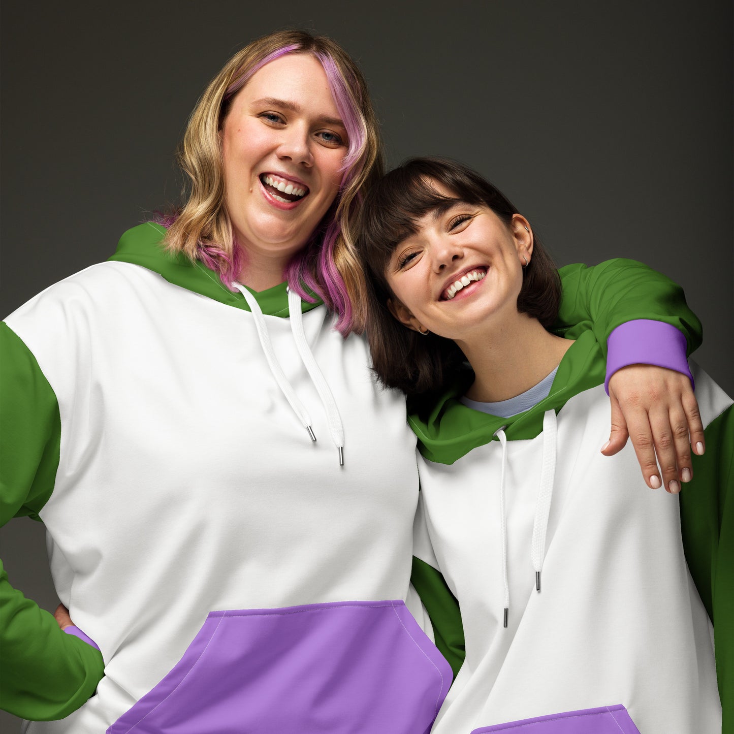 Genderqueer Pride Color Block Hoodie