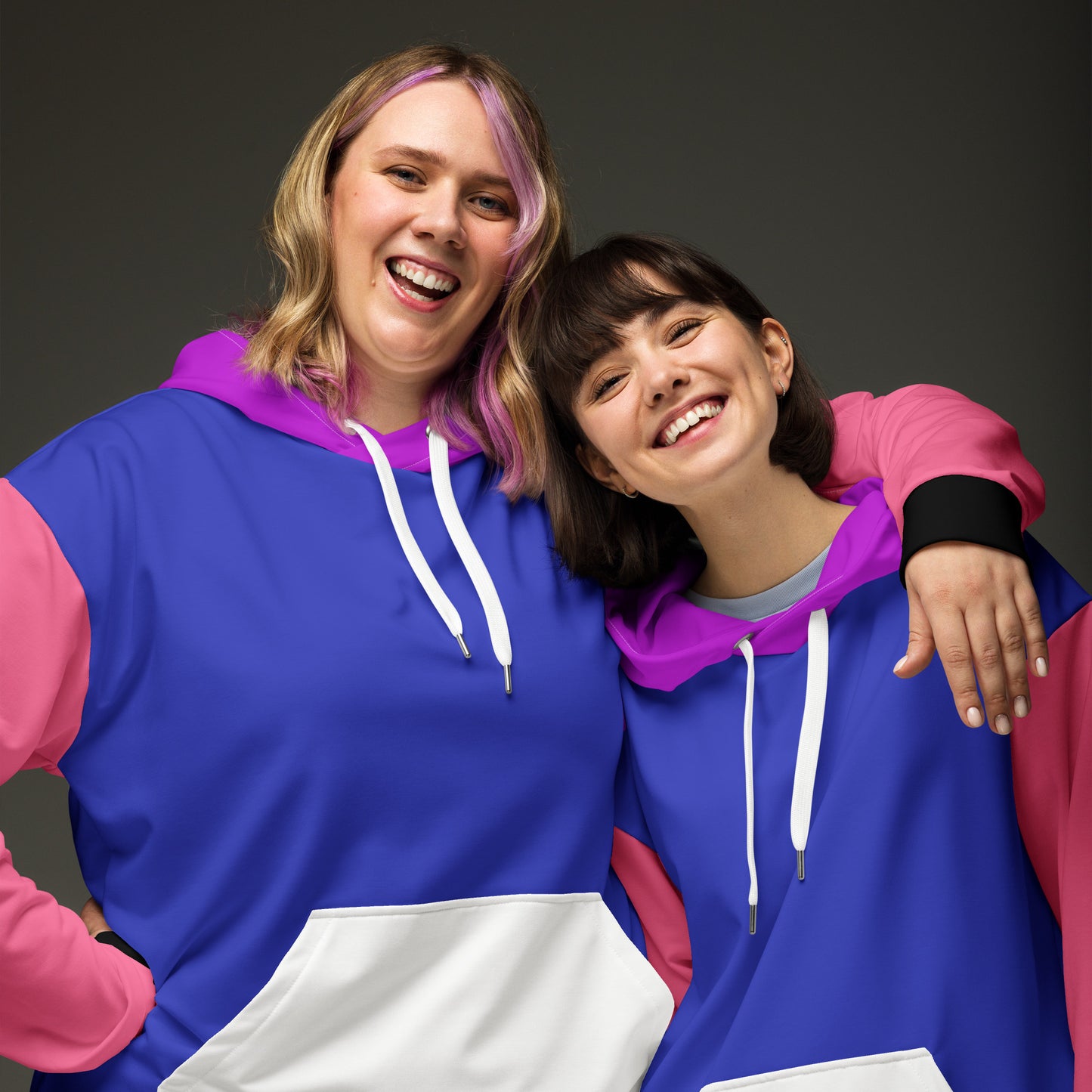 Genderfluid Pride Color Block Hoodie