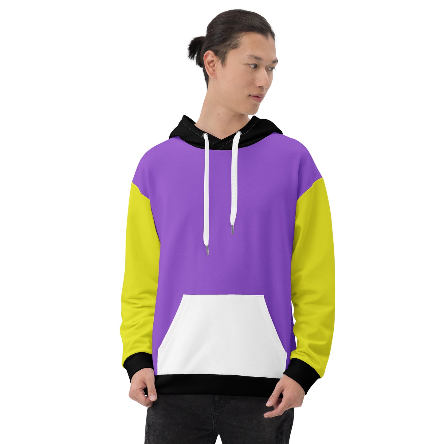 Nonbinary Pride Color Block Hoodie