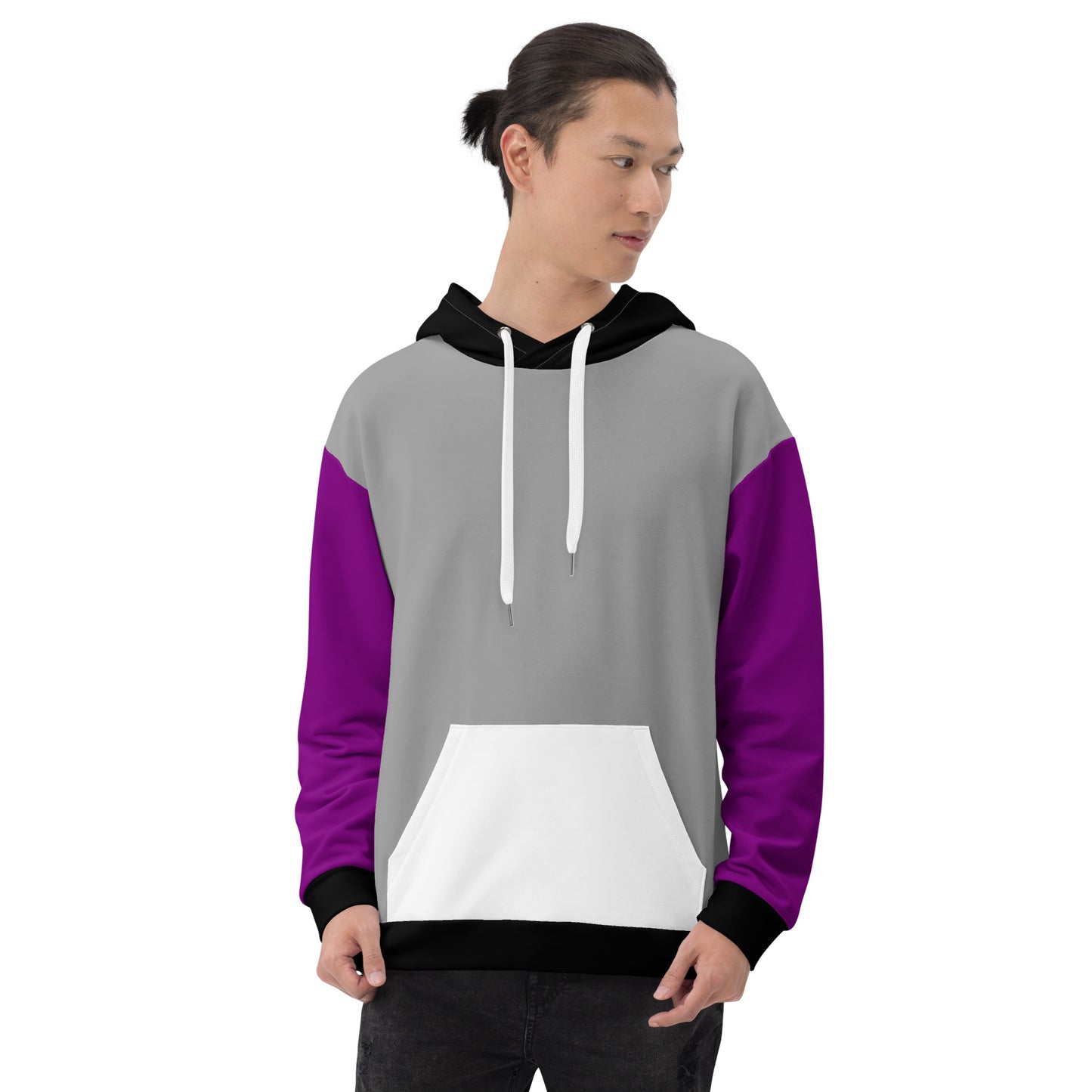 Asexual Pride Color Block Hoodie