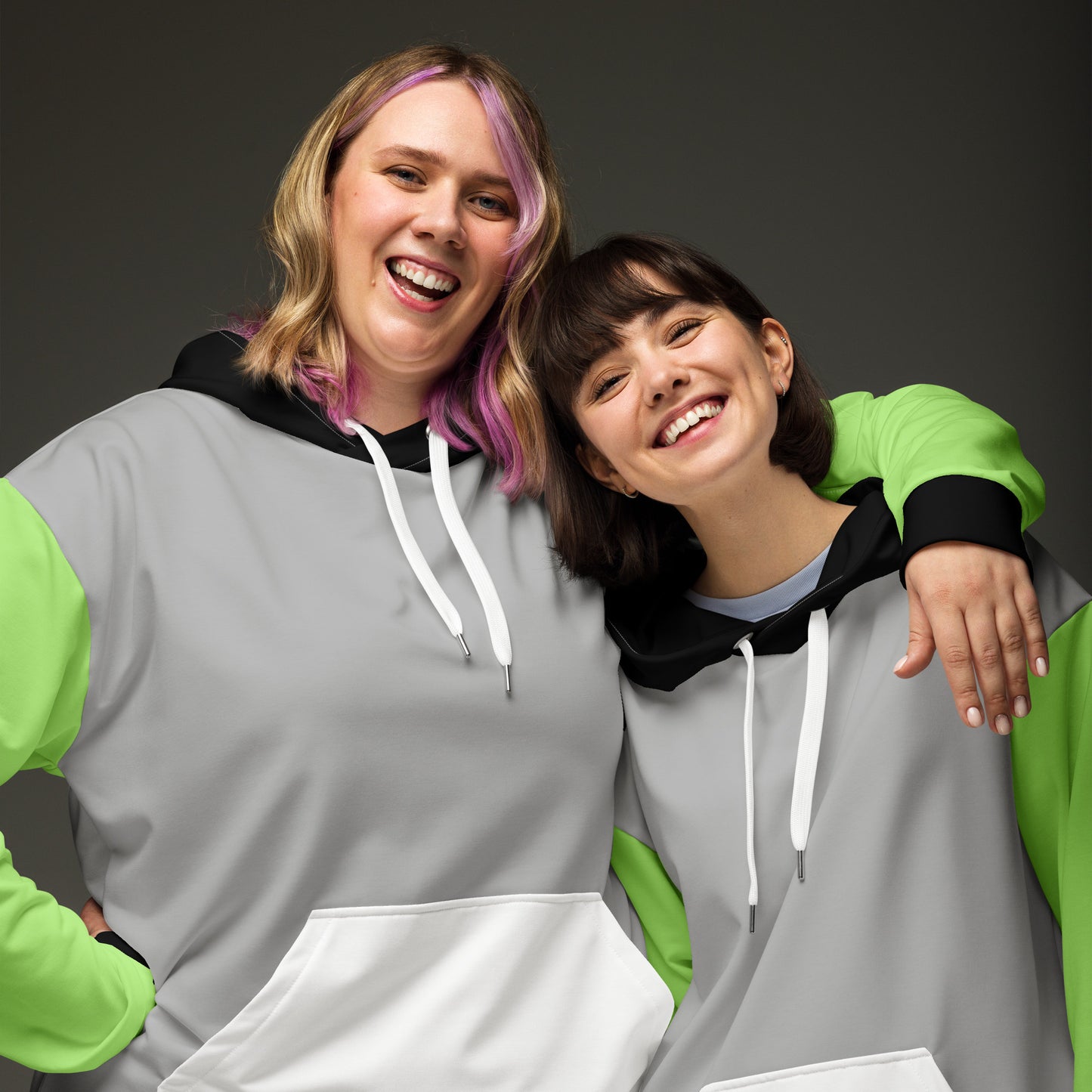 Agender Pride Color Block Hoodie