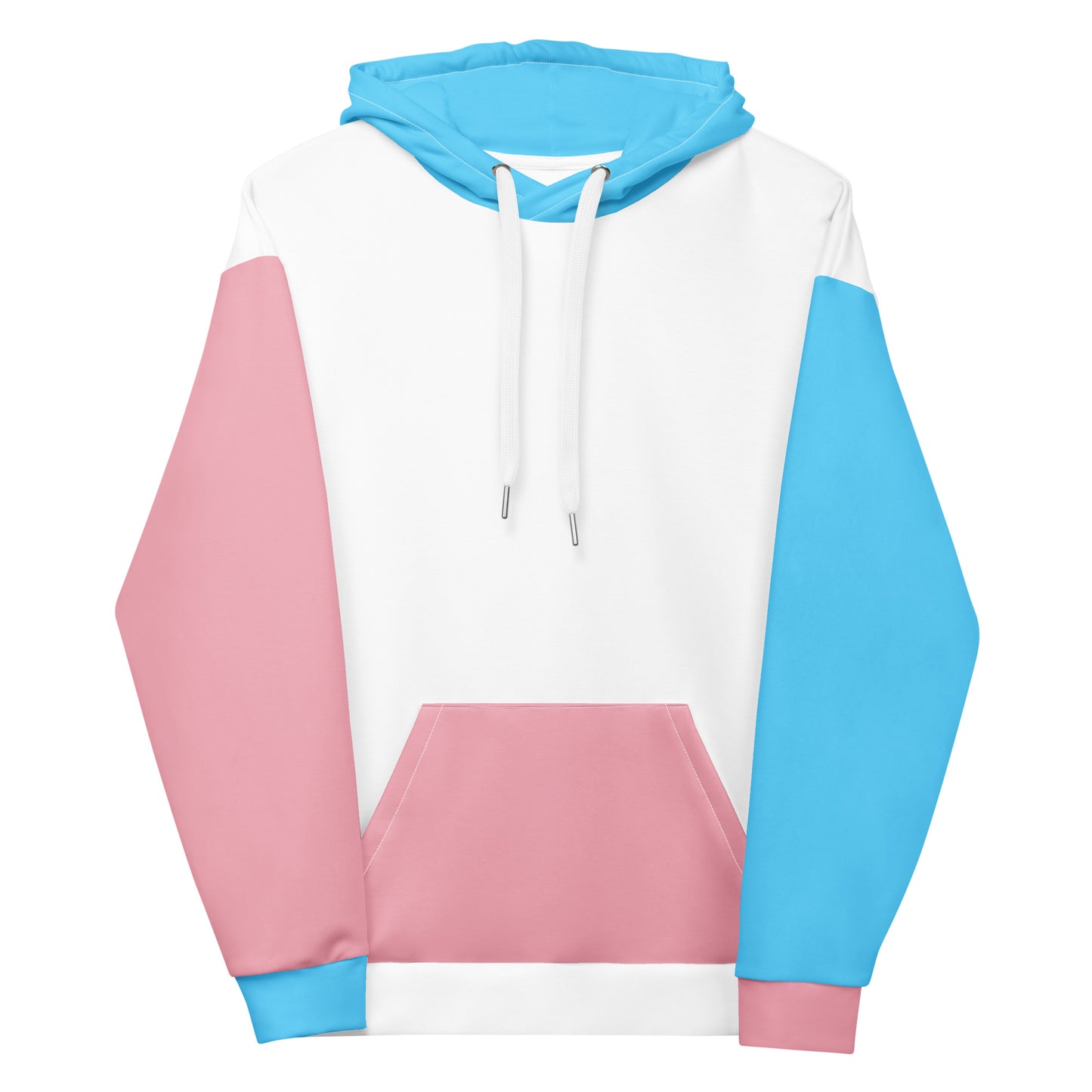 Transgender Pride Color Block Hoodie