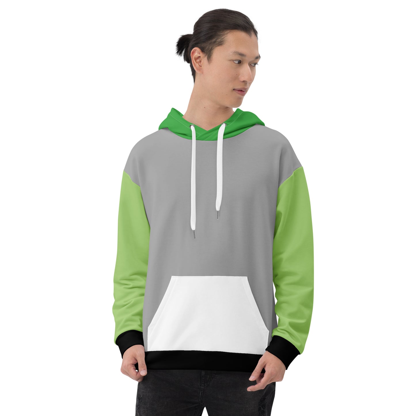 Aromantic Pride Color Block Hoodie