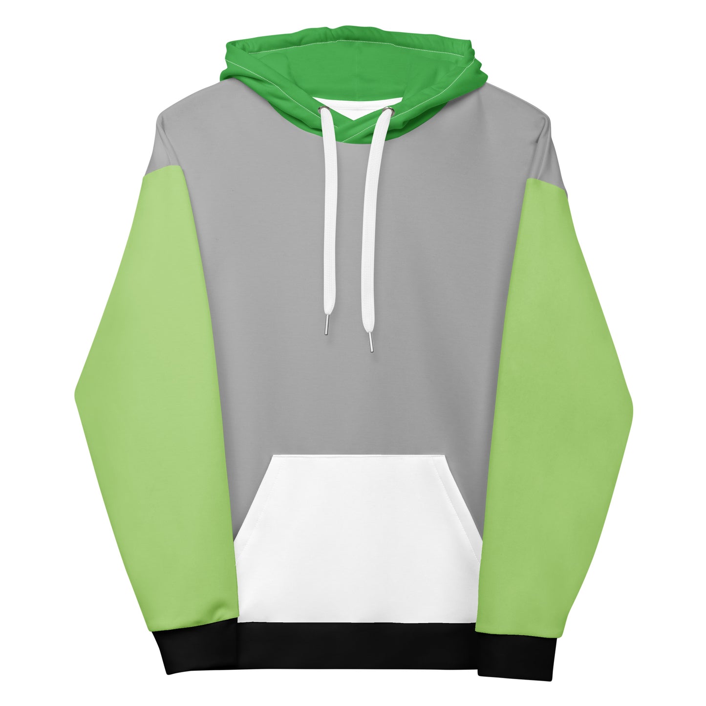 Aromantic Pride Color Block Hoodie