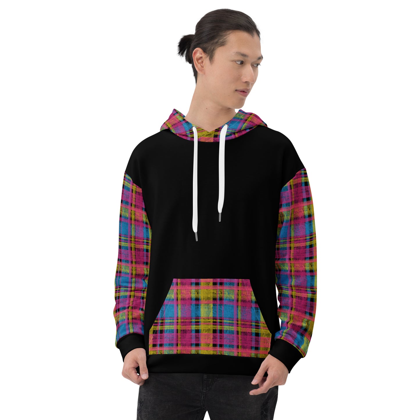 Pansexual Pride Plaid Hoodie