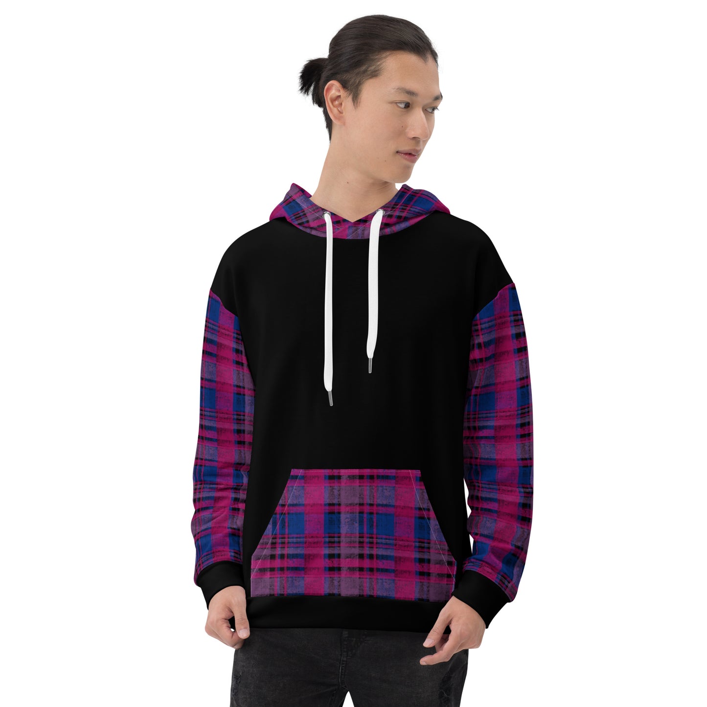 Bisexual Pride Plaid Hoodie