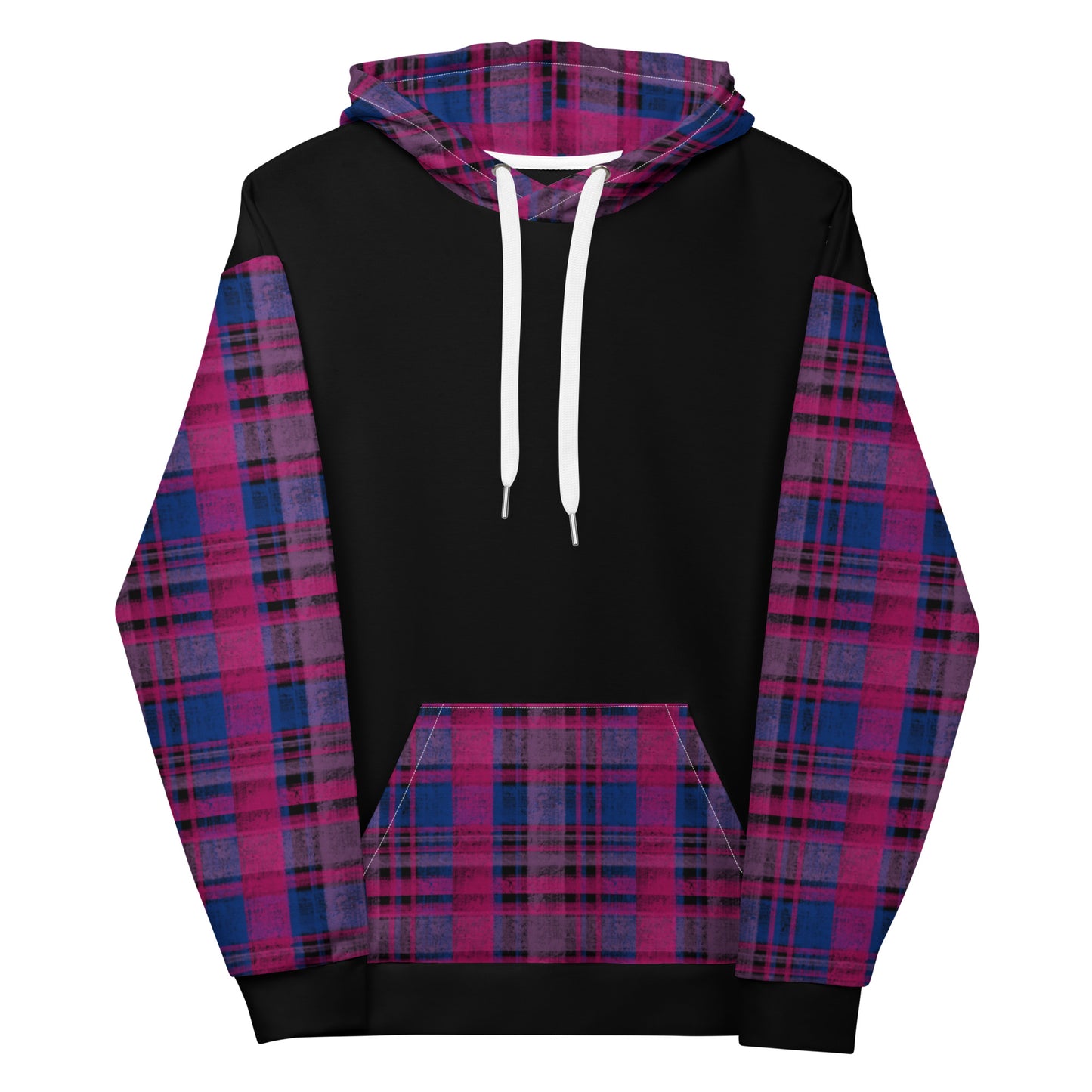 Bisexual Pride Plaid Hoodie