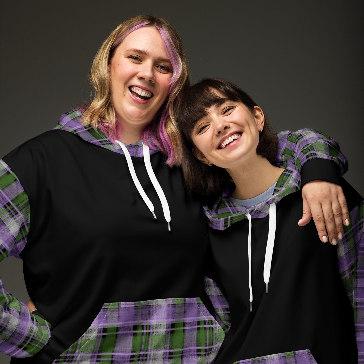 Genderqueer Pride Plaid Hoodie