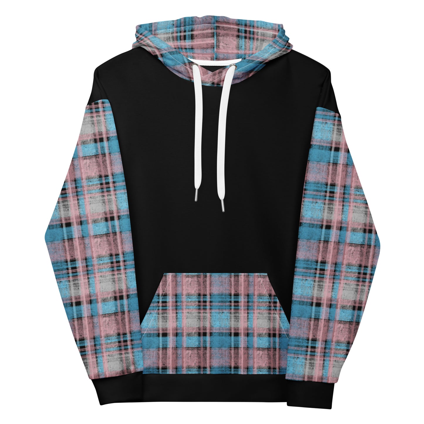 Transgender Pride Plaid Hoodie