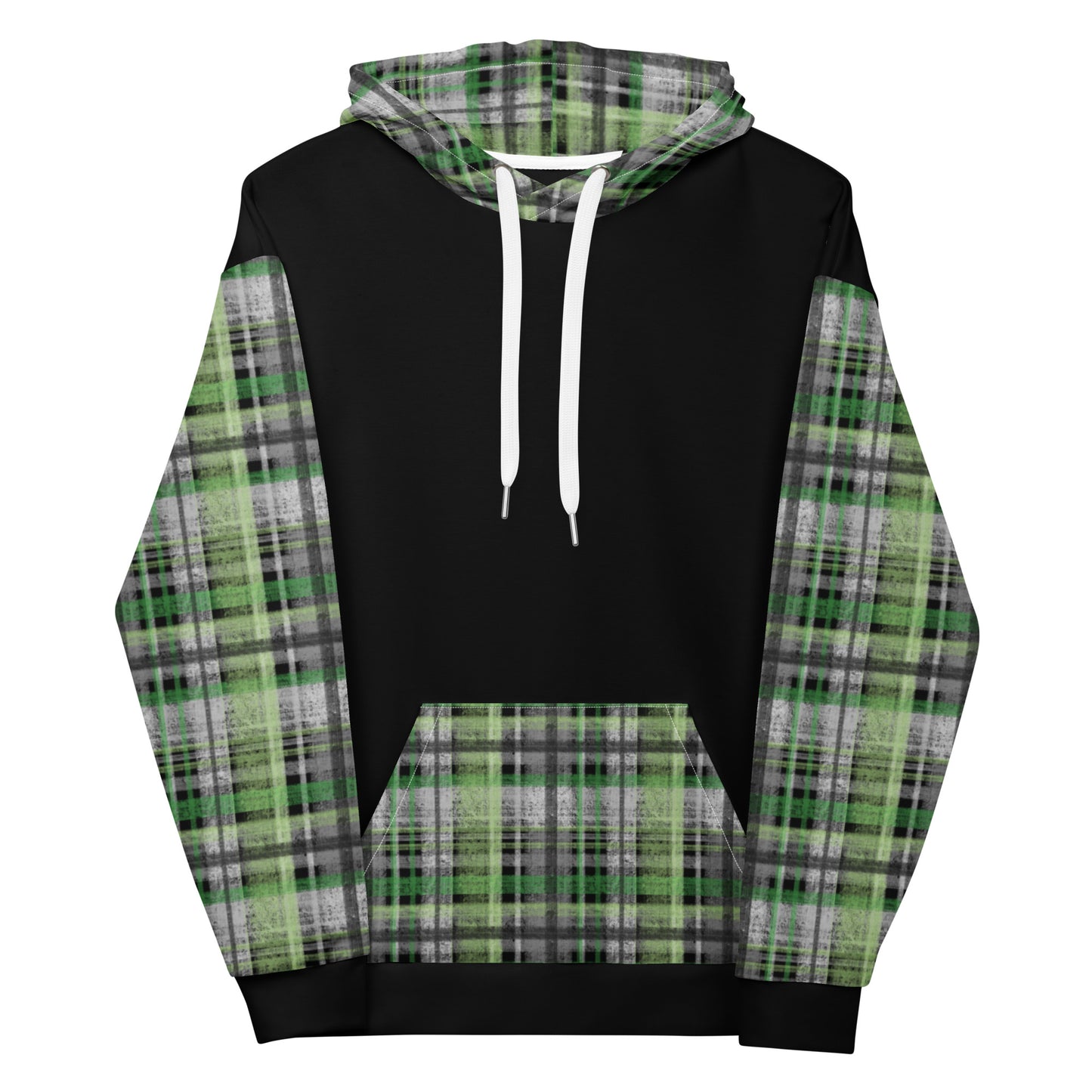 Aromantic Pride Plaid Hoodie