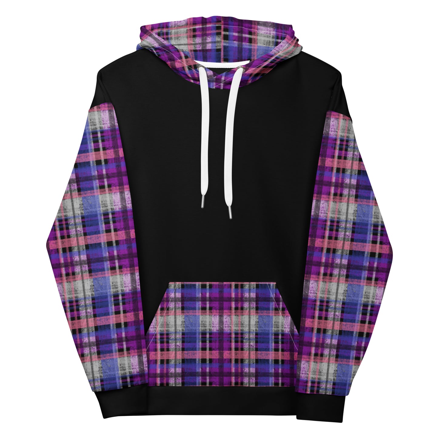 Genderfluid Pride Plaid Hoodie