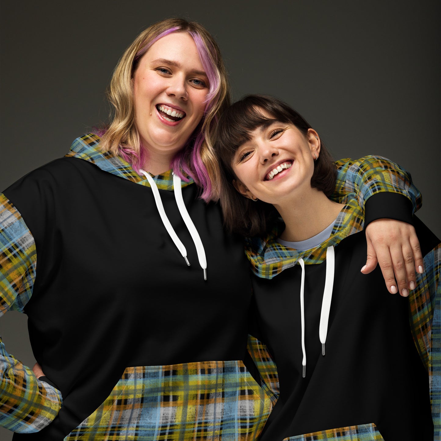 Aroace Pride Plaid Hoodie