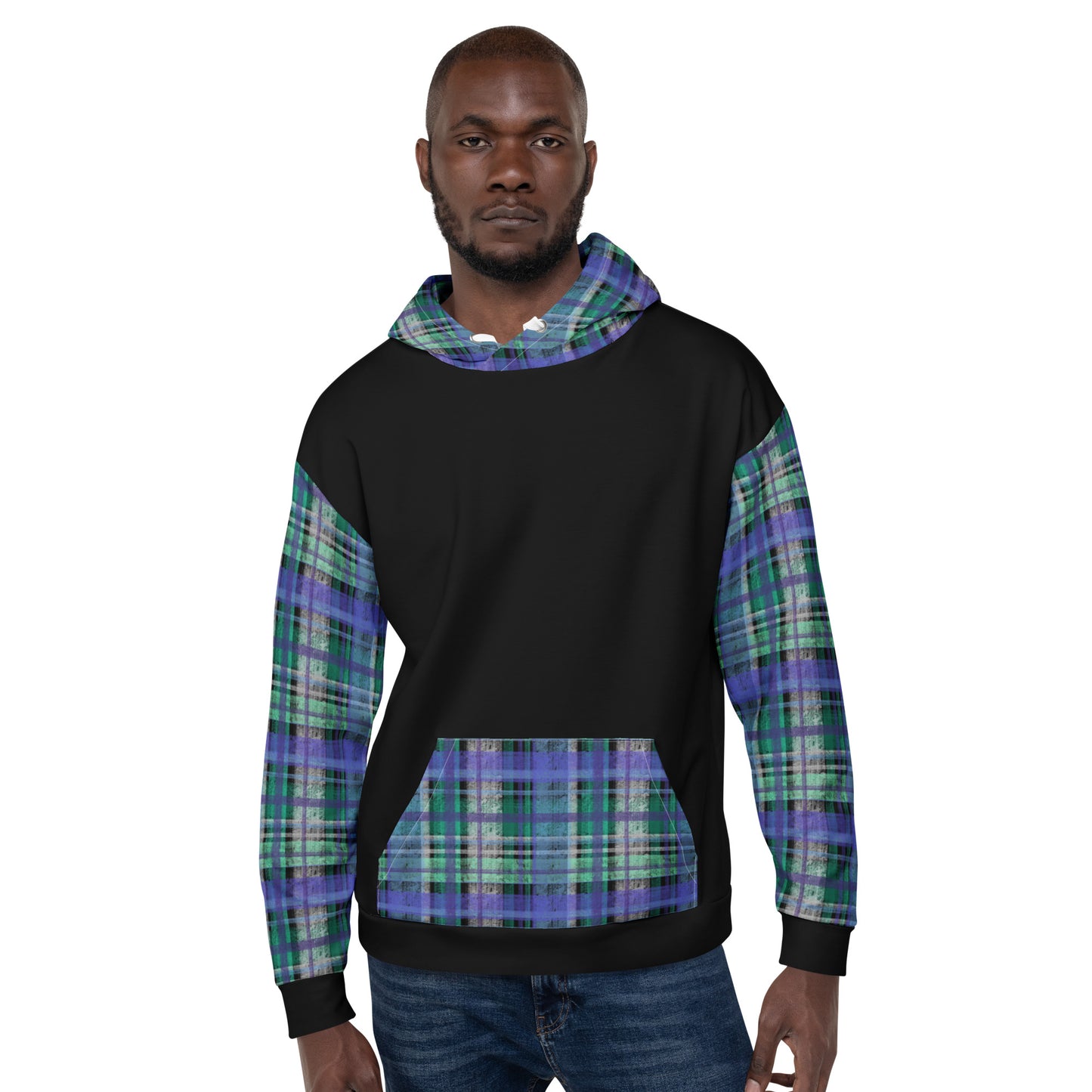 Masculine Gay Pride Plaid Hoodie
