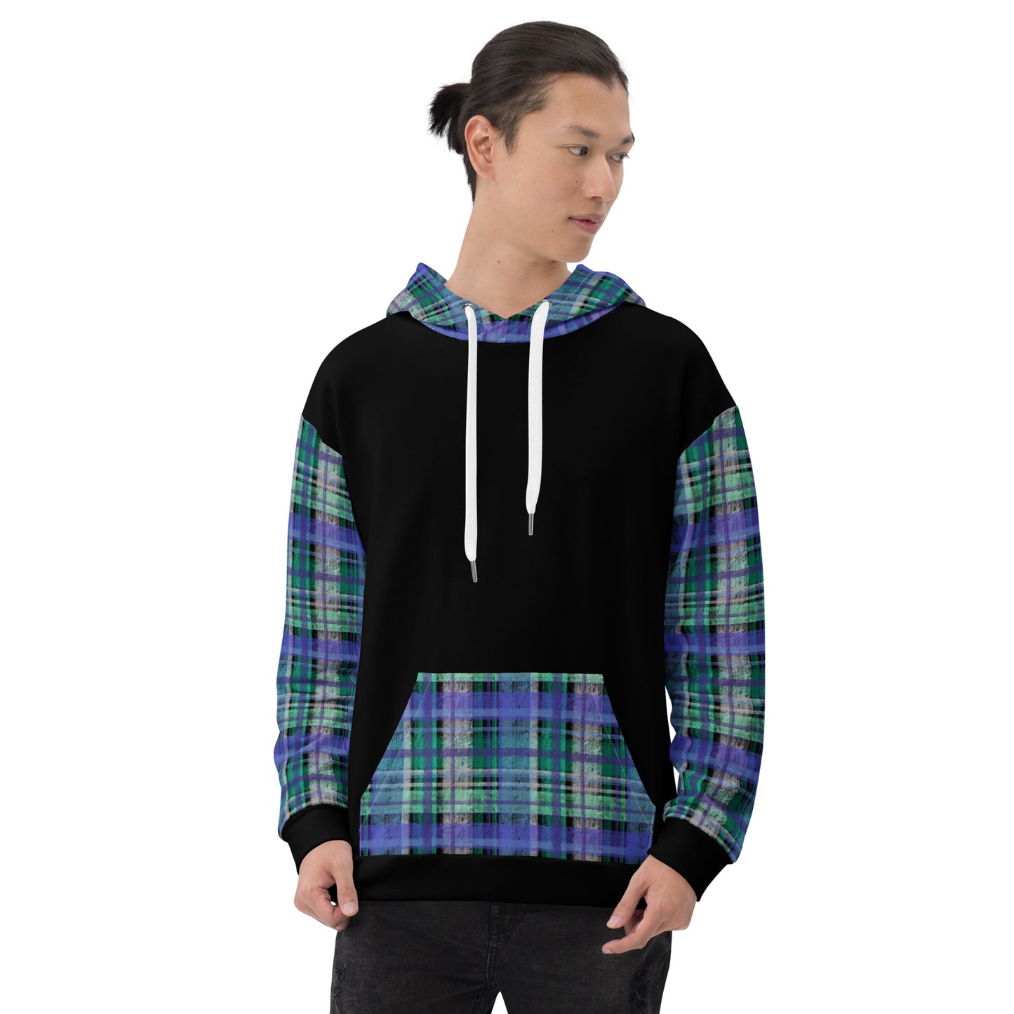 Masculine Gay Pride Plaid Hoodie