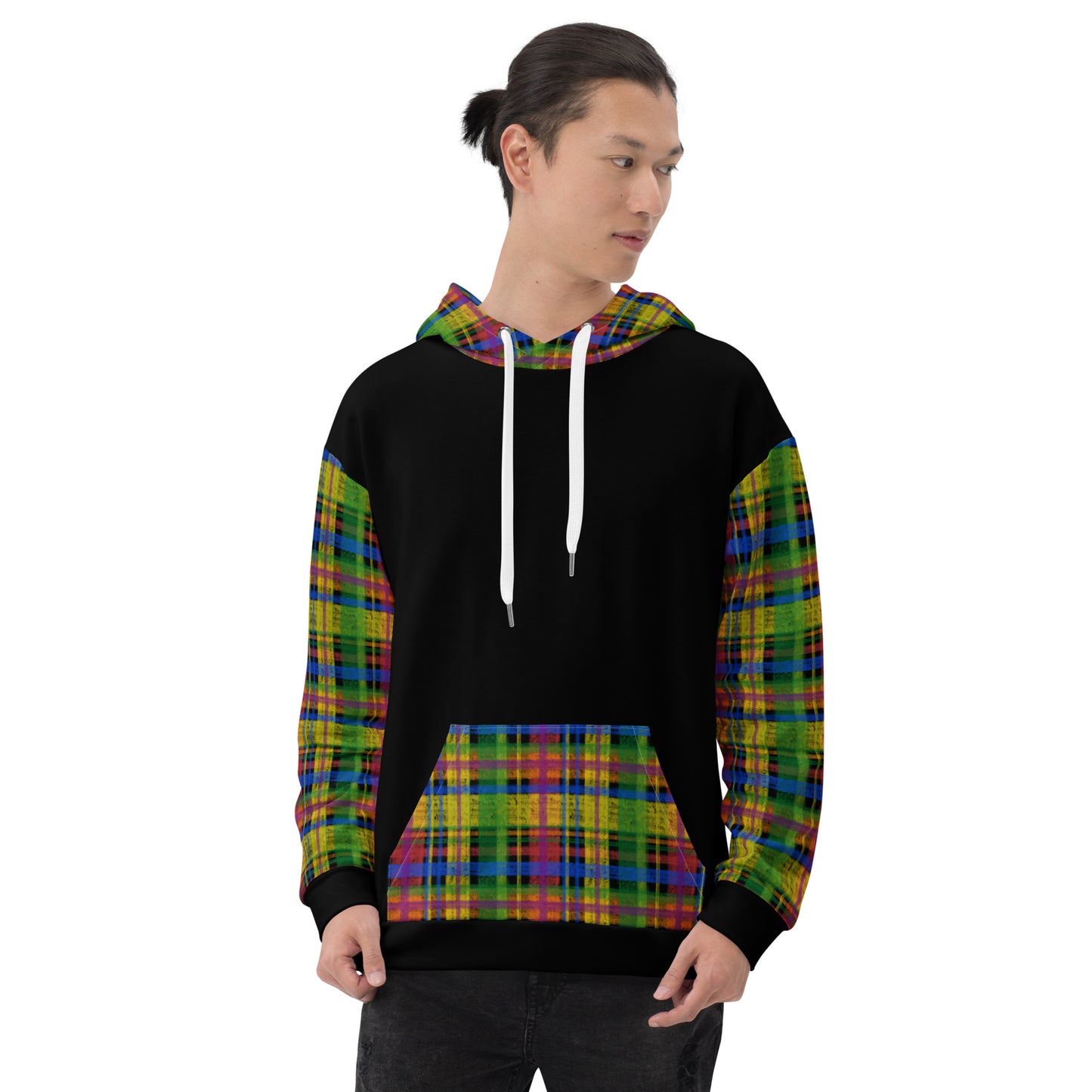 Rainbow Pride Plaid Hoodie