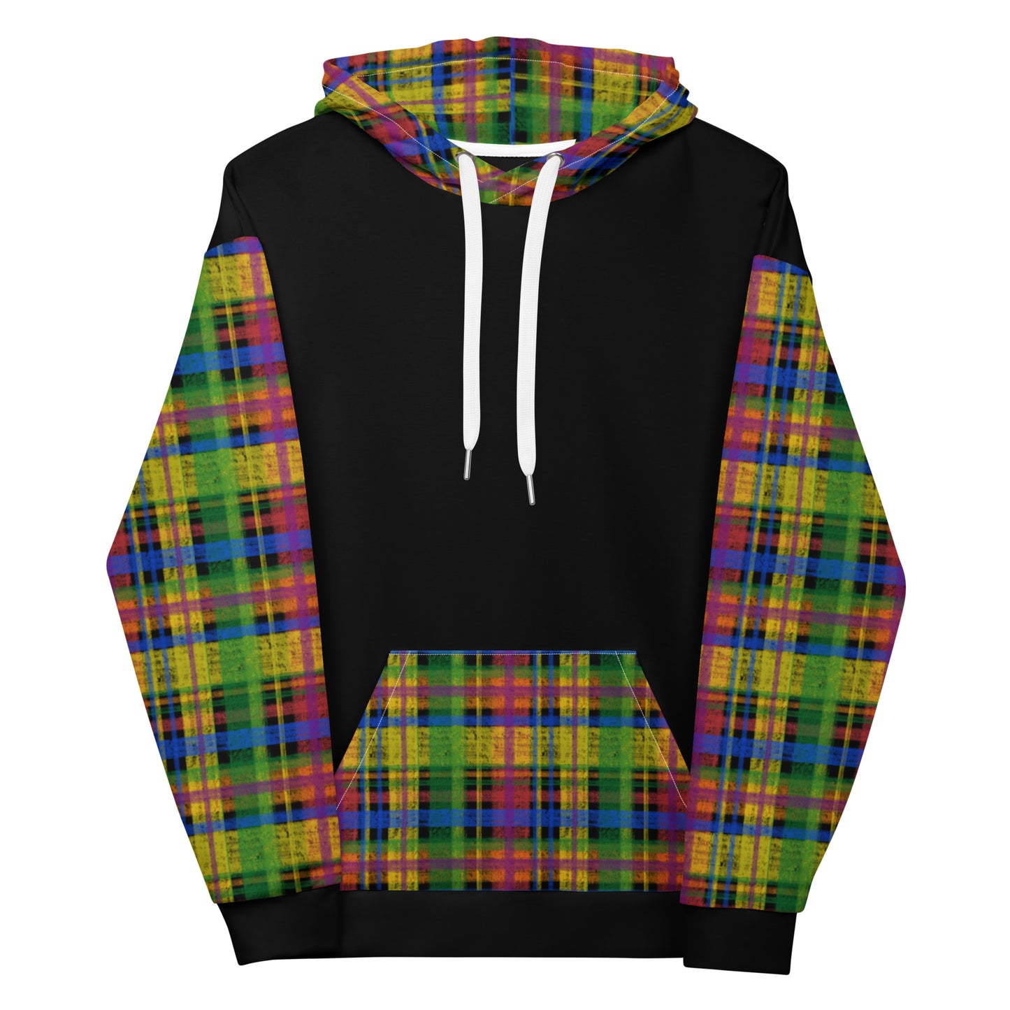 Rainbow Pride Plaid Hoodie
