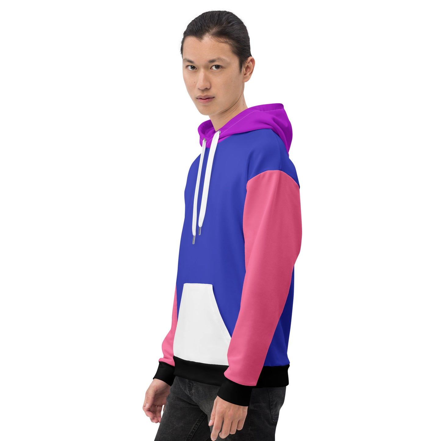 Genderfluid Pride Color Block Hoodie