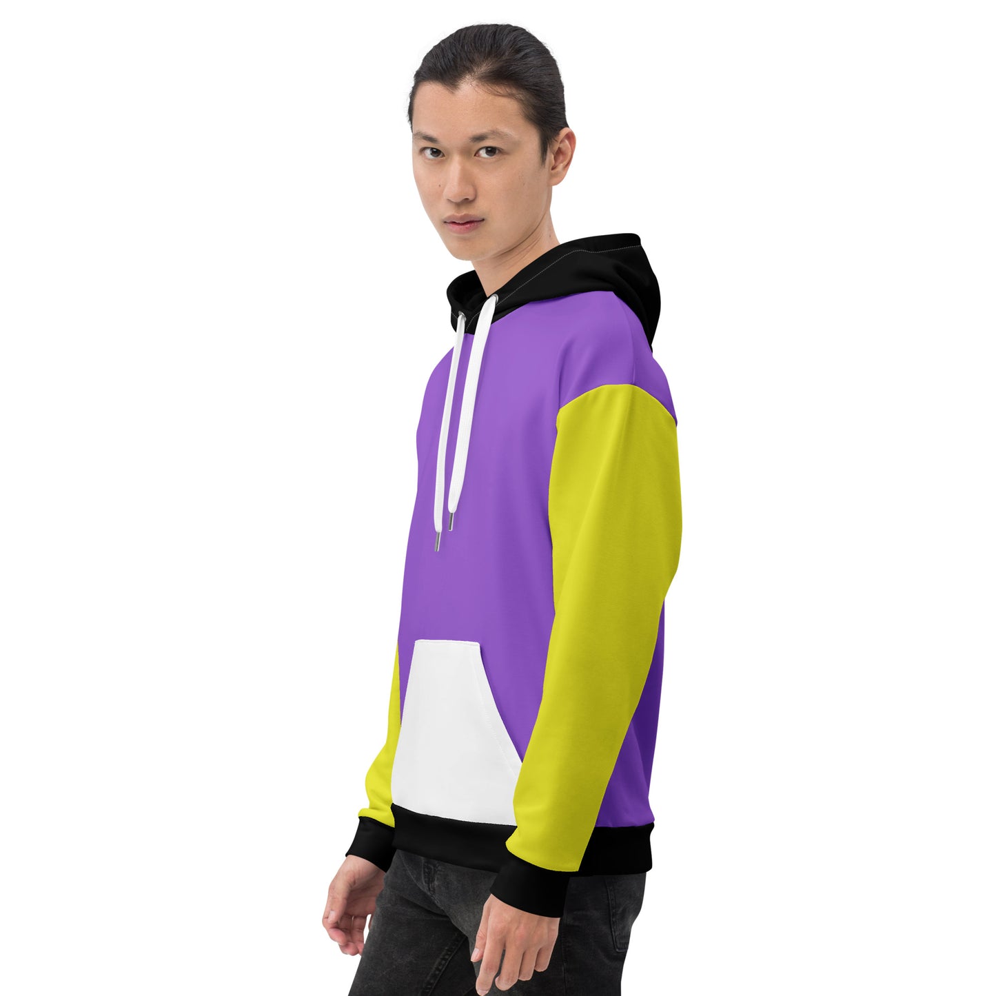 Nonbinary Pride Color Block Hoodie