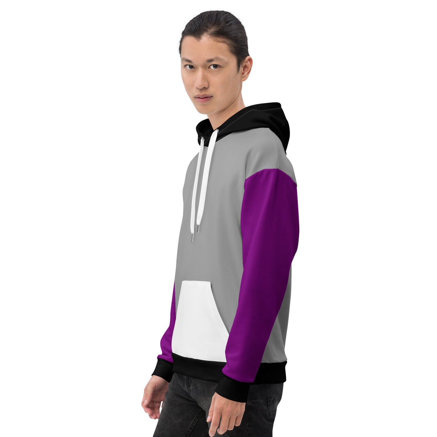 Asexual Pride Color Block Hoodie