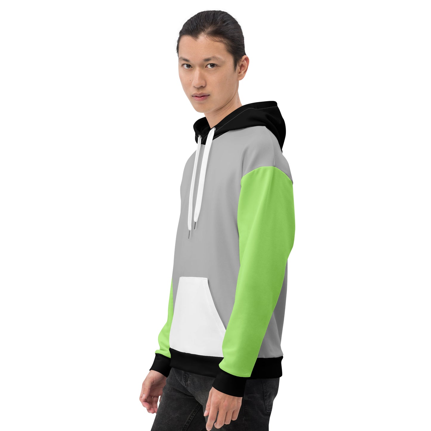 Agender Pride Color Block Hoodie