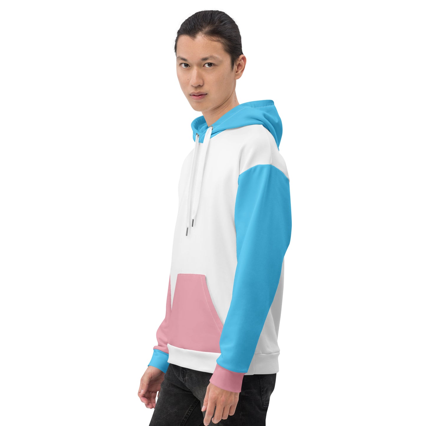 Transgender Pride Color Block Hoodie