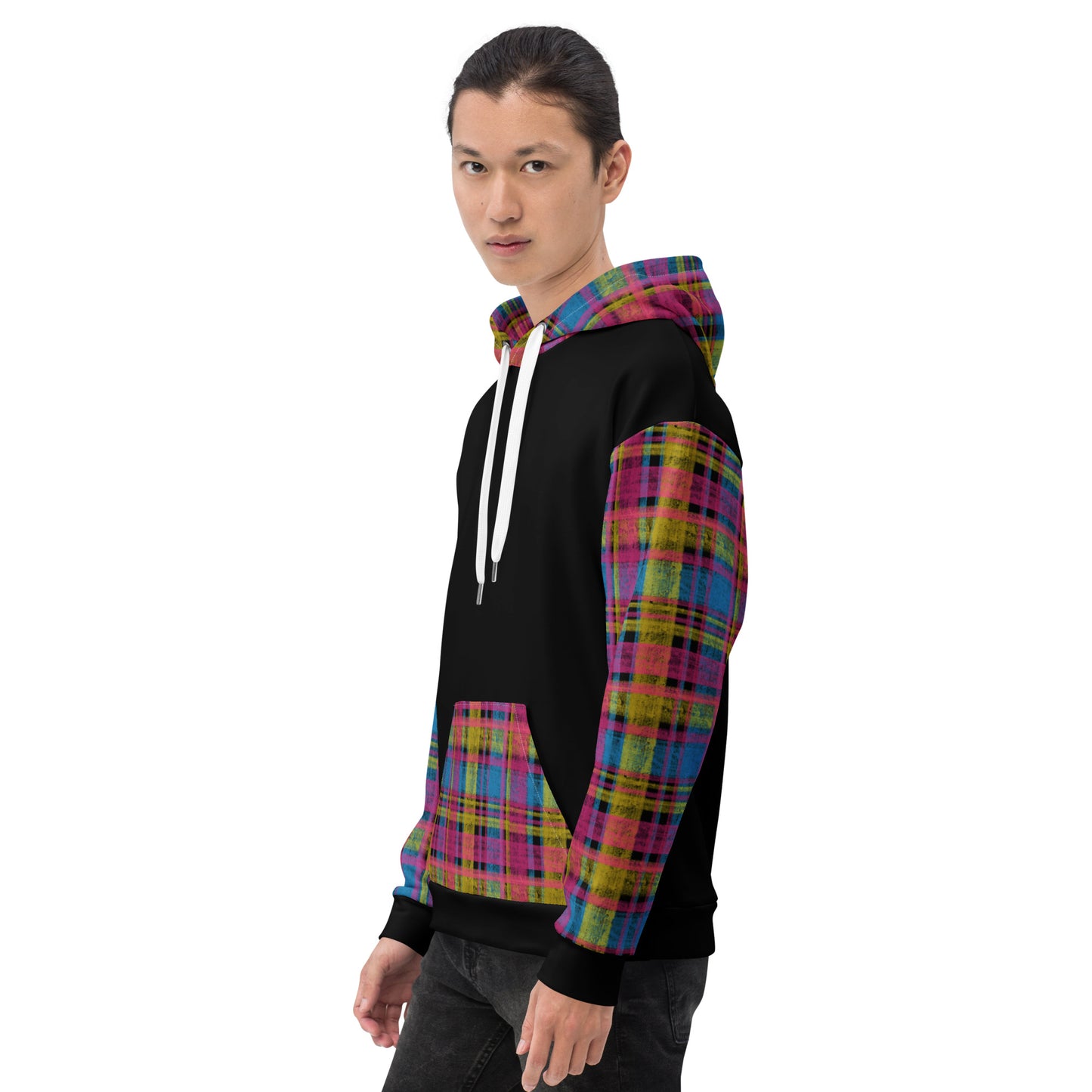 Pansexual Pride Plaid Hoodie