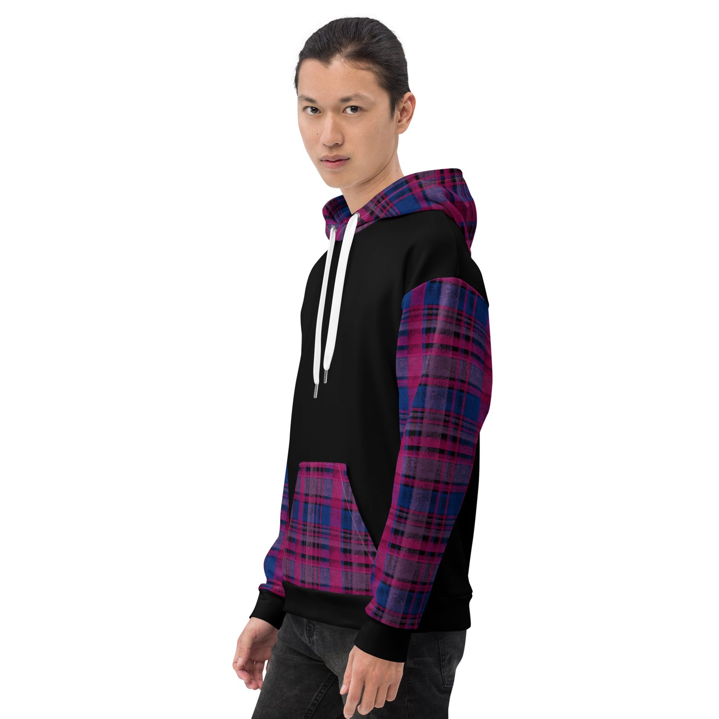 Bisexual Pride Plaid Hoodie