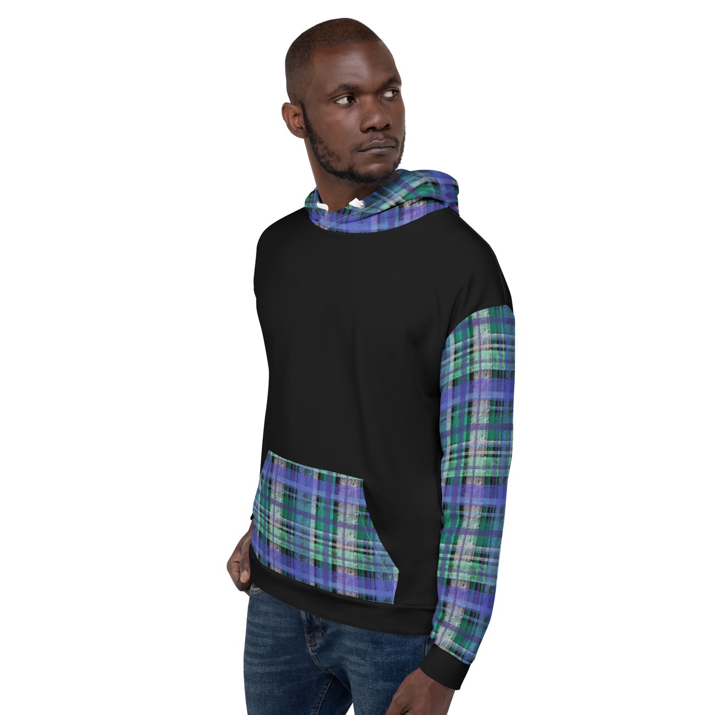 Masculine Gay Pride Plaid Hoodie