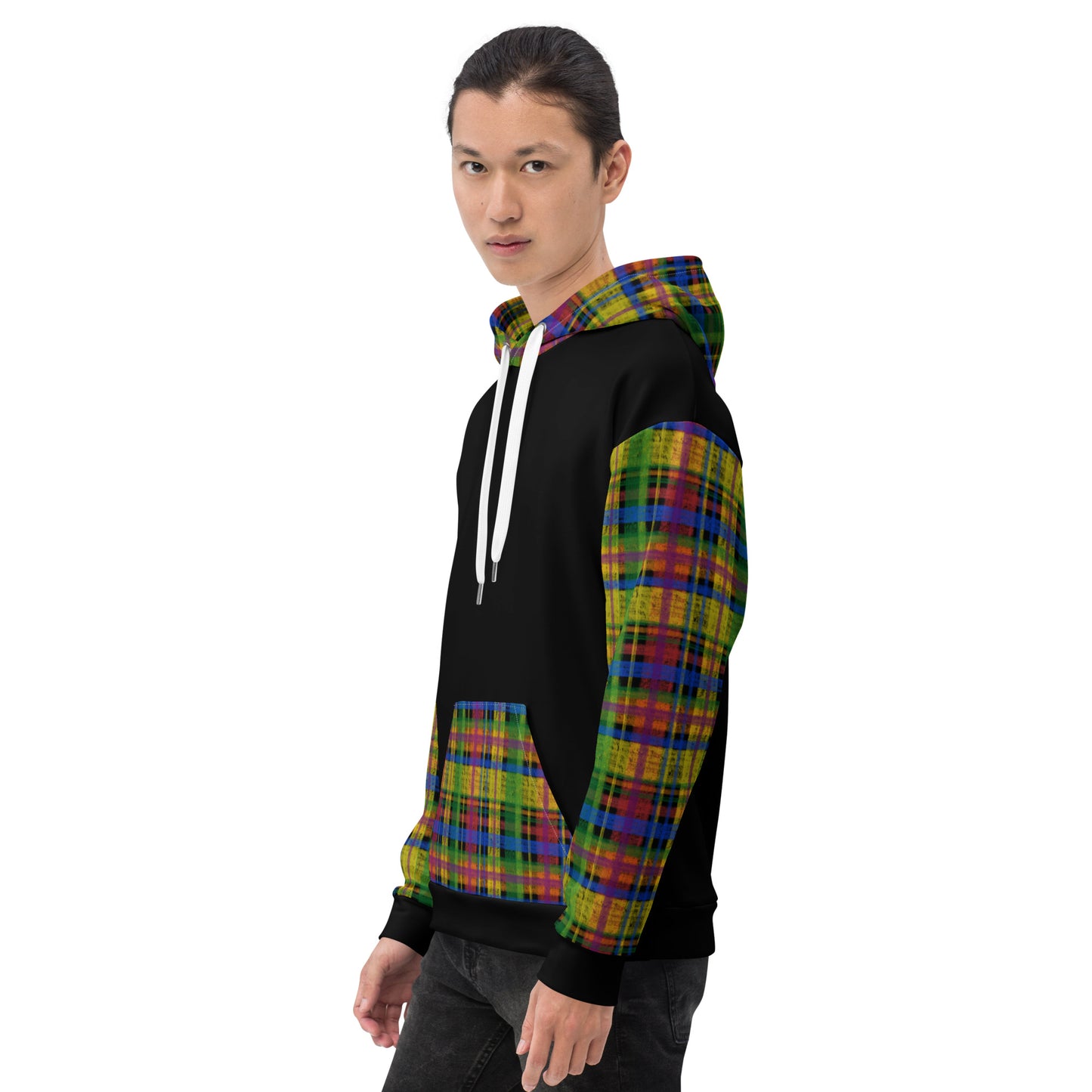 Rainbow Pride Plaid Hoodie
