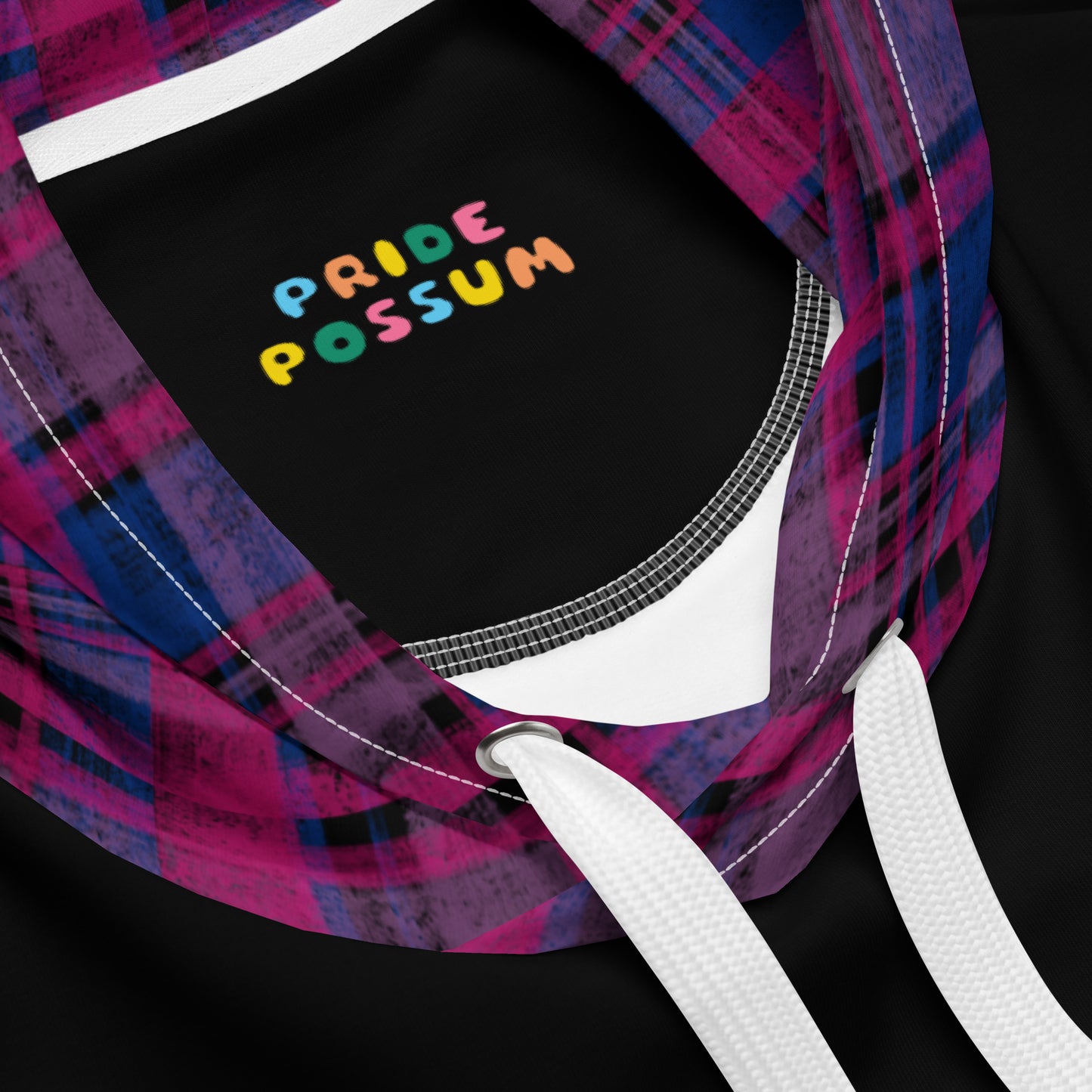 Bisexual Pride Plaid Hoodie