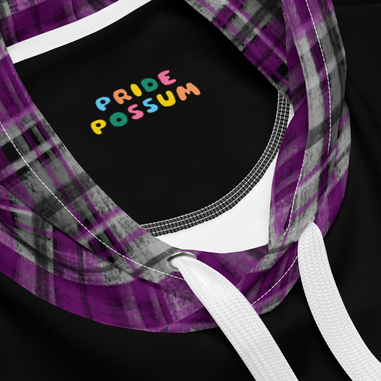 Asexual Pride Plaid Hoodie