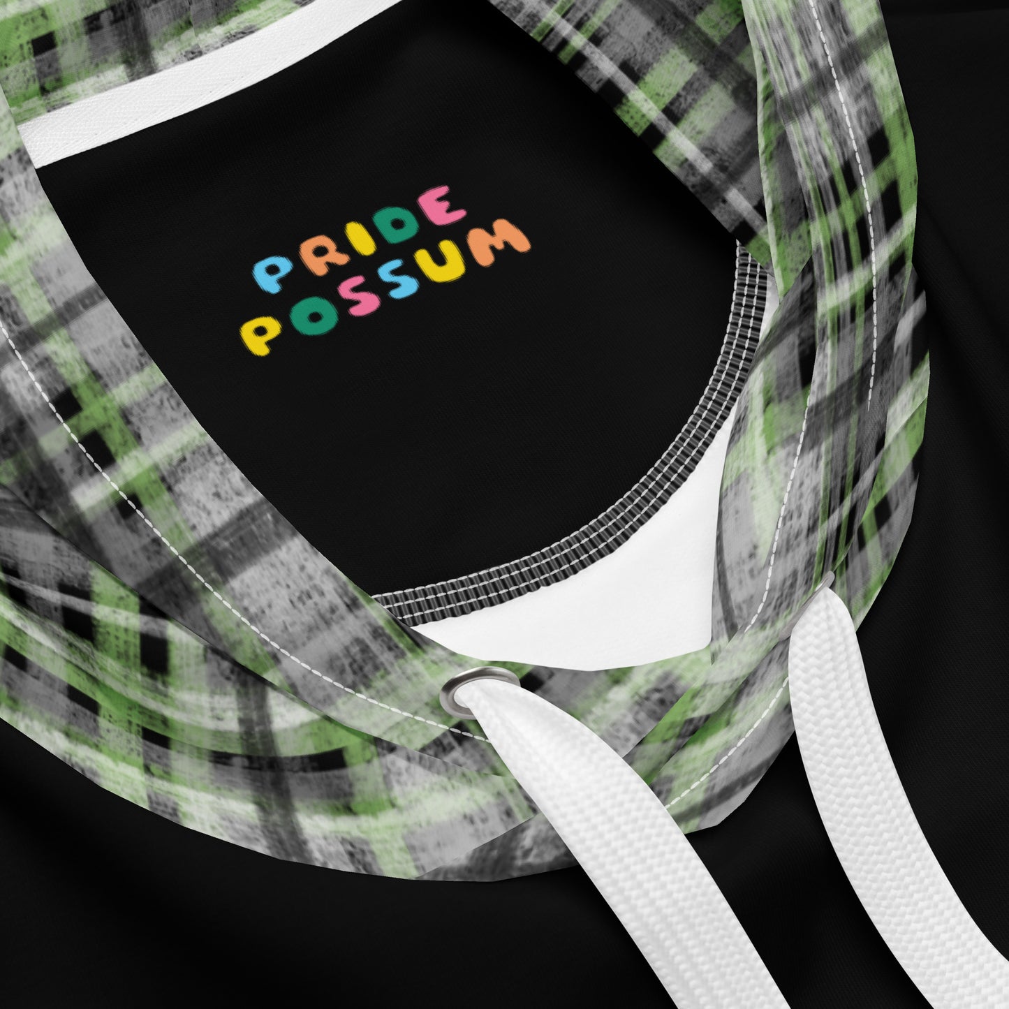 Agender Pride Plaid Hoodie