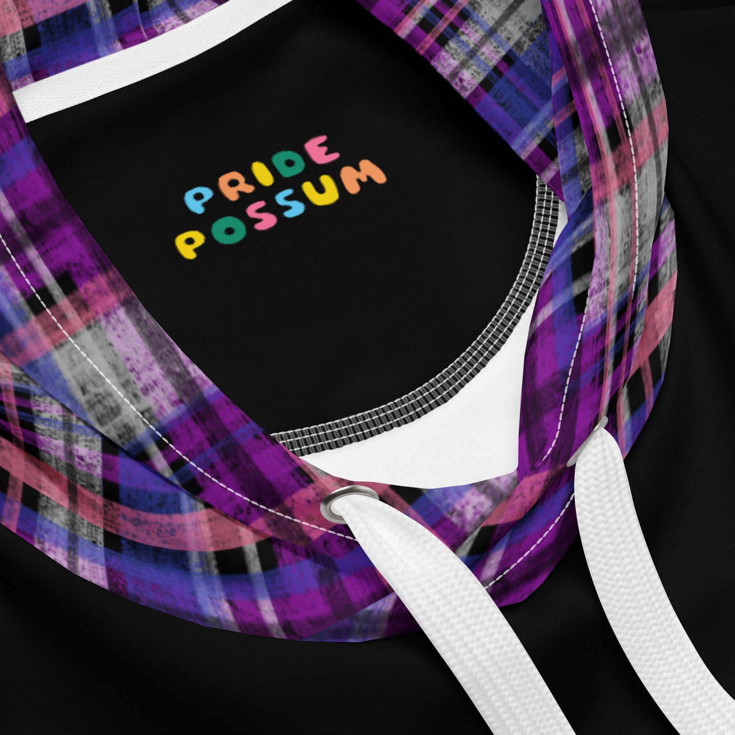 Genderfluid Pride Plaid Hoodie