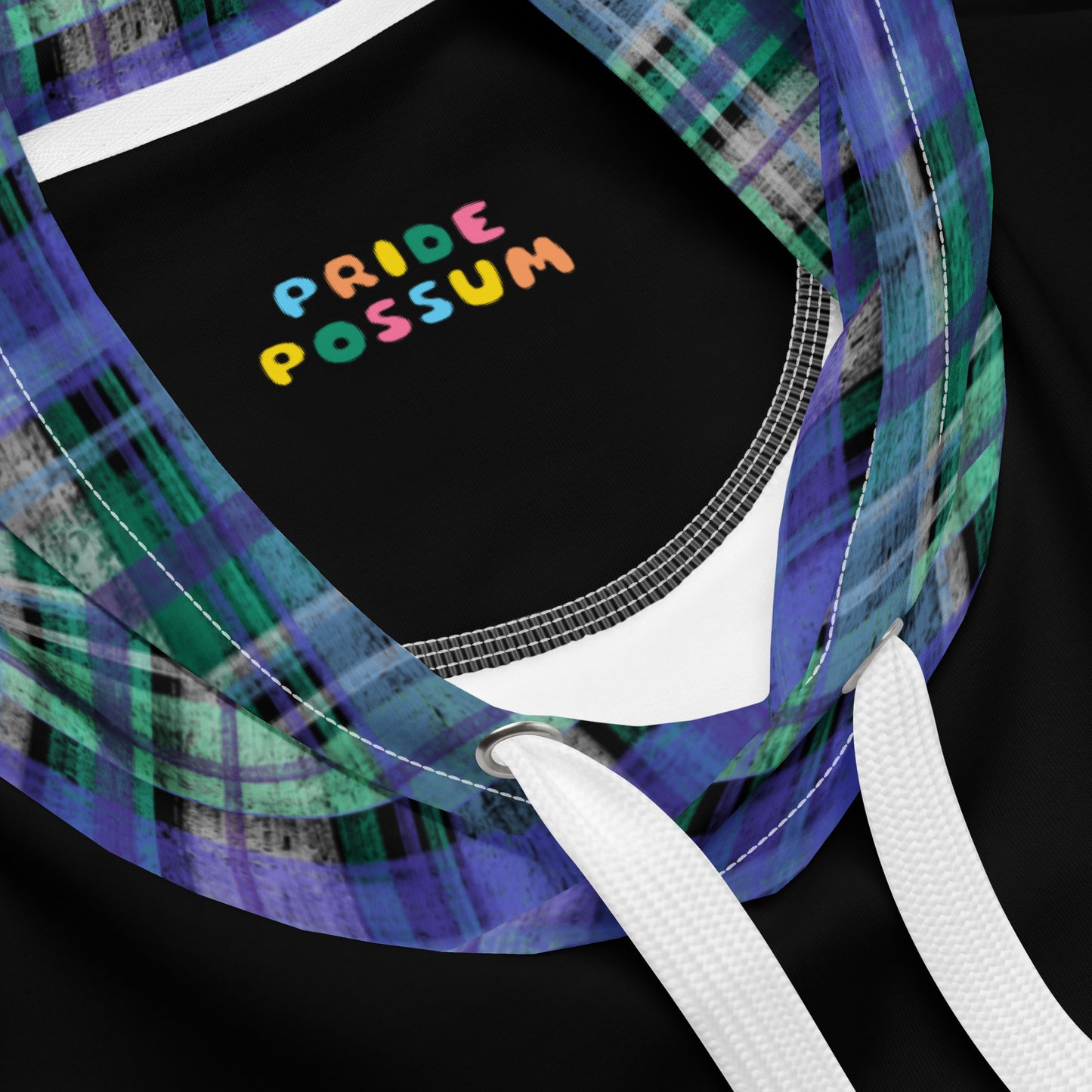 Masculine Gay Pride Plaid Hoodie