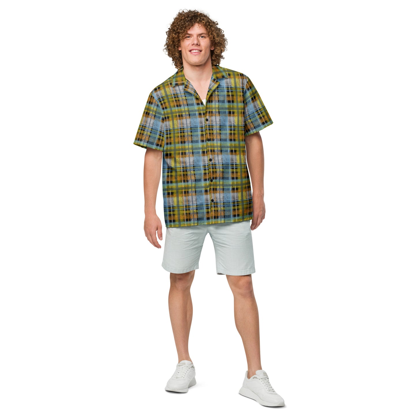 Aroace Pride Plaid Button-Down Shirt